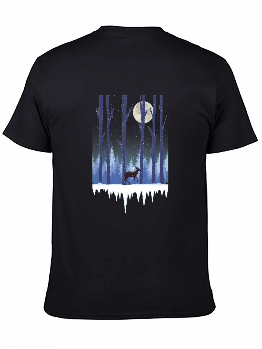 Winter Forest Deer Graphic Tee