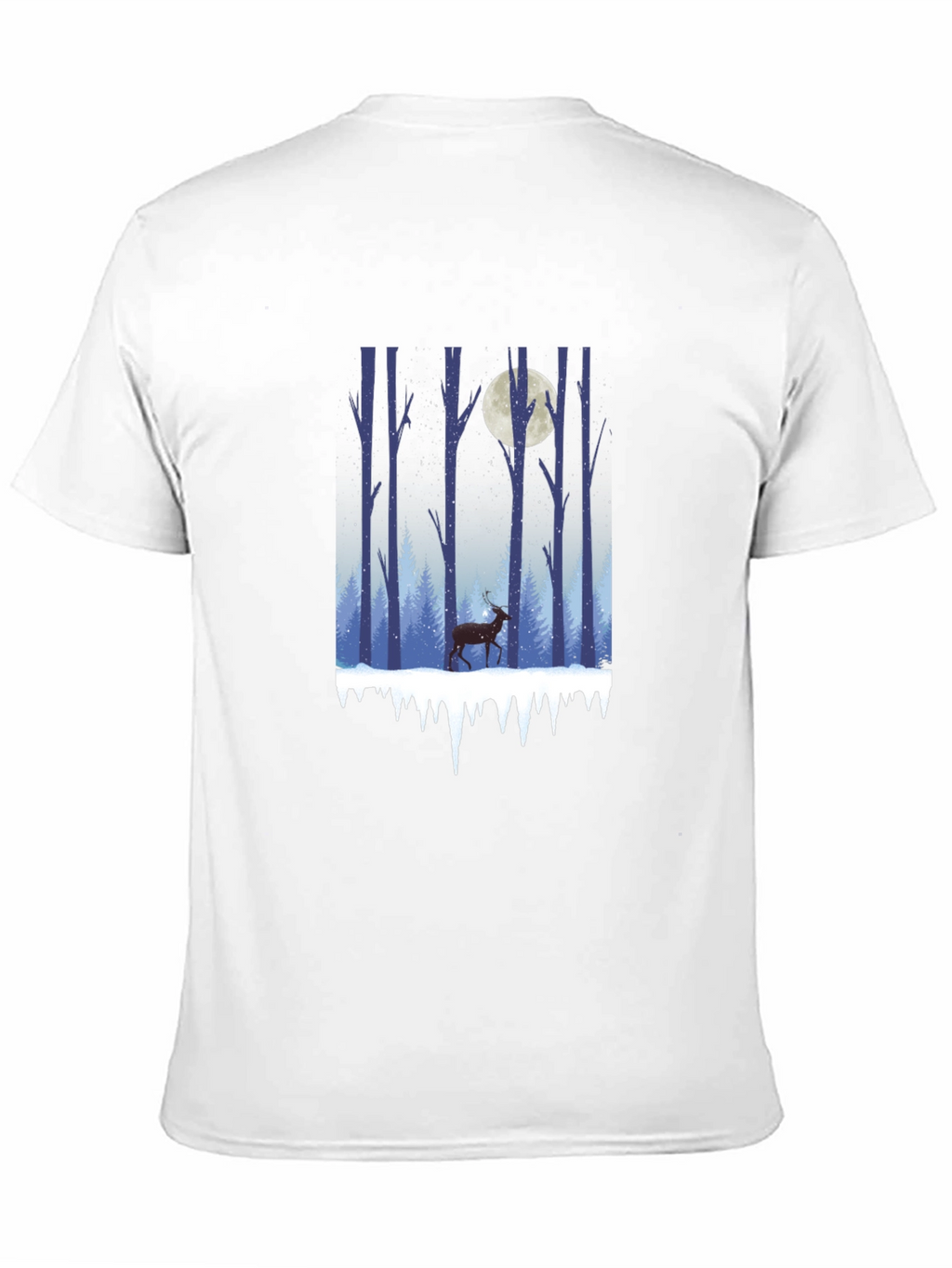 Winter Forest Deer Graphic Tee