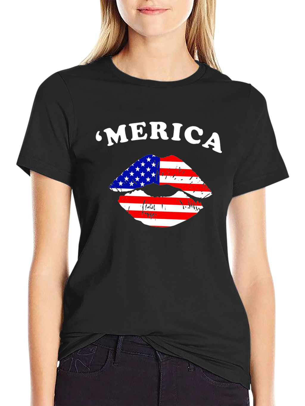 Patriotic Lips T-Shirt