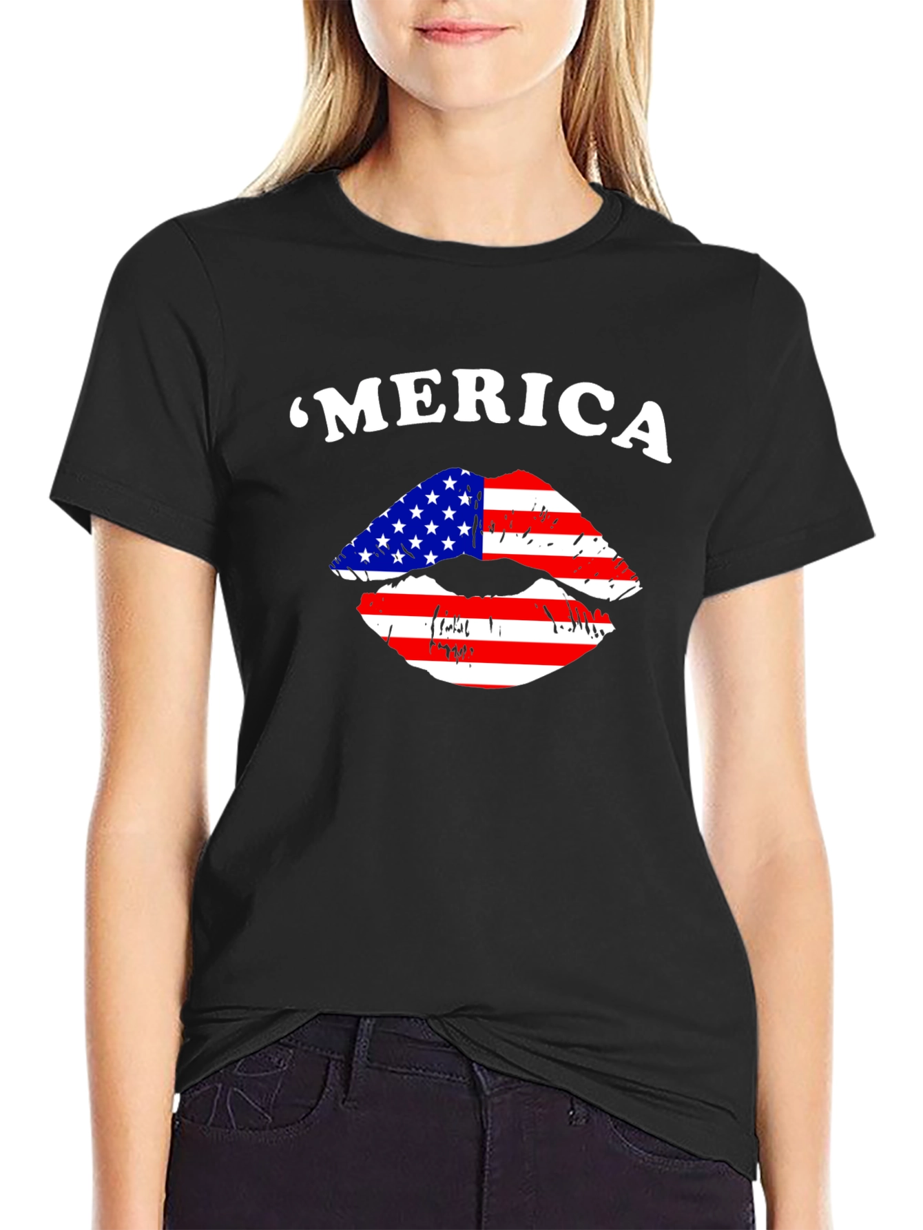 Patriotic Lips T-Shirt