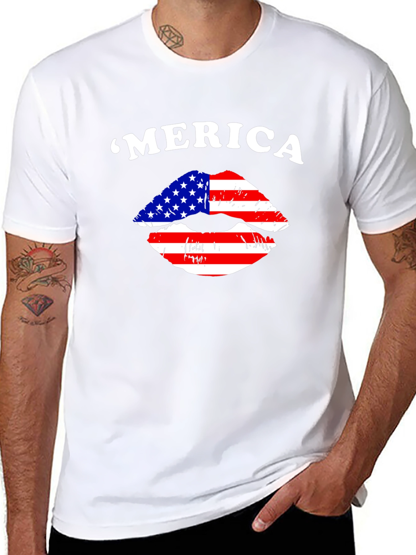 Patriotic Lips T-Shirt
