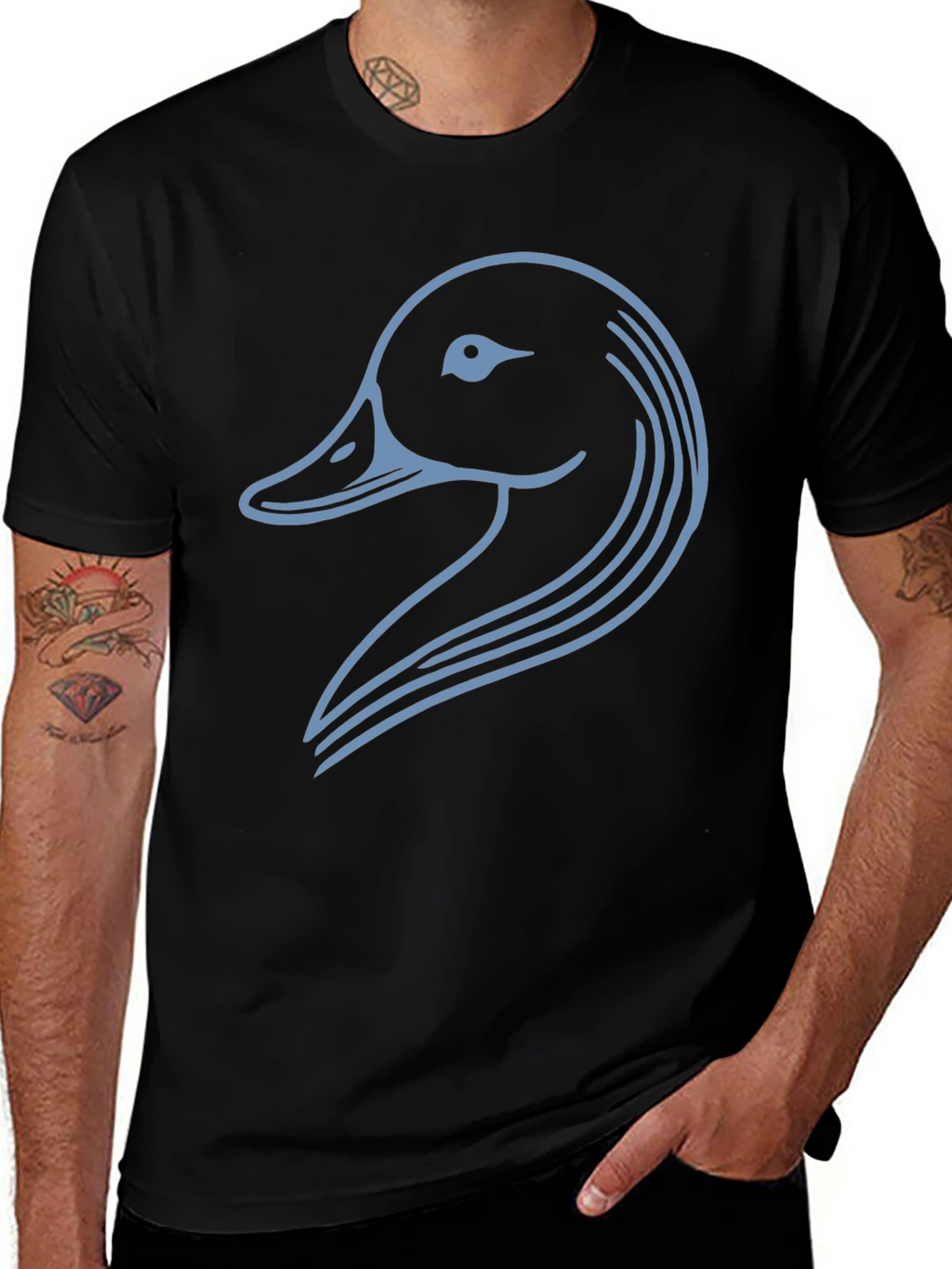 Duck Graphic Tee - Modern Minimalist Design