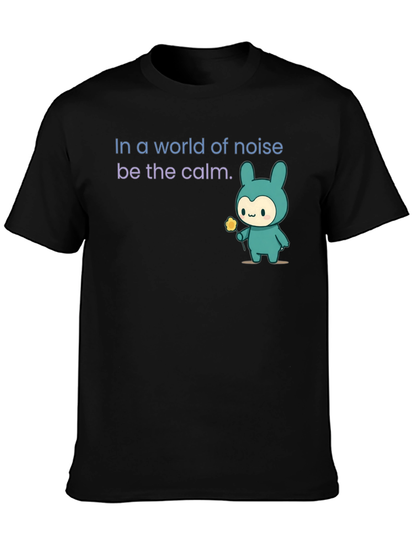 Calm Bunny Graphic Tee - Comfort Fit