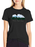 Nature Inspired Black Tee - Here and Now