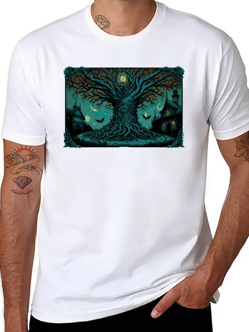 Mystic Tree Graphic T-Shirt