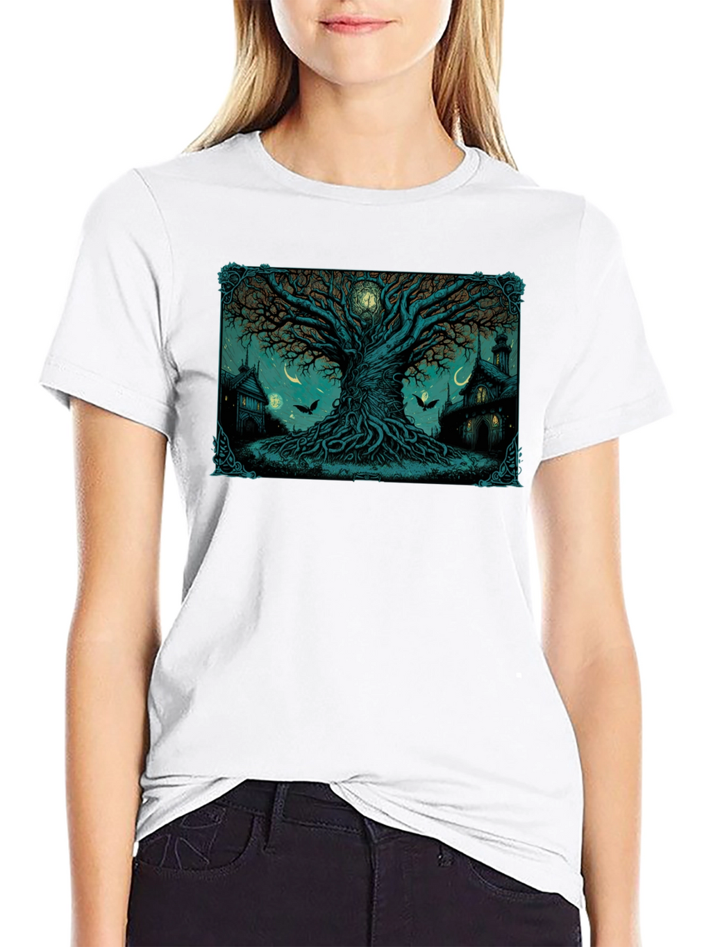 Mystic Tree Graphic T-Shirt