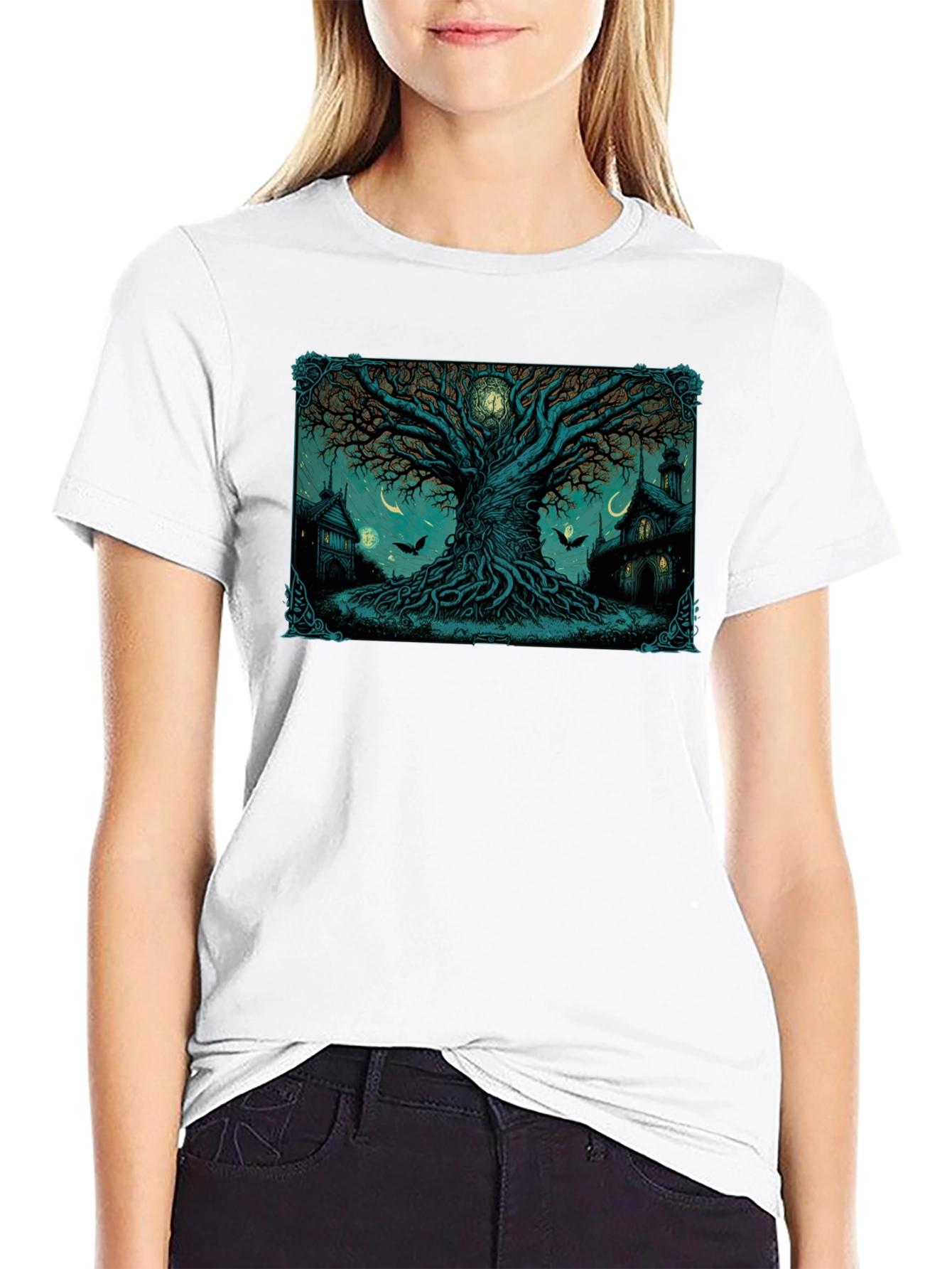 Mystic Tree Graphic T-Shirt