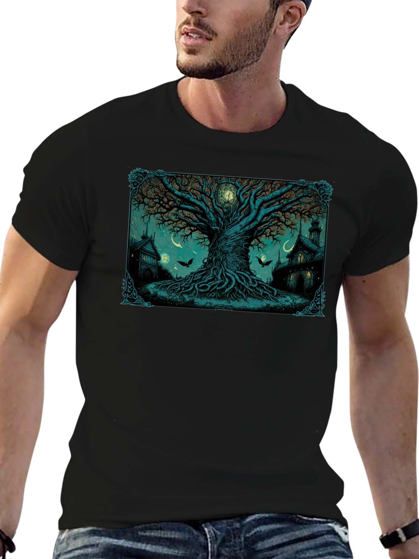 Mystic Tree Graphic T-Shirt