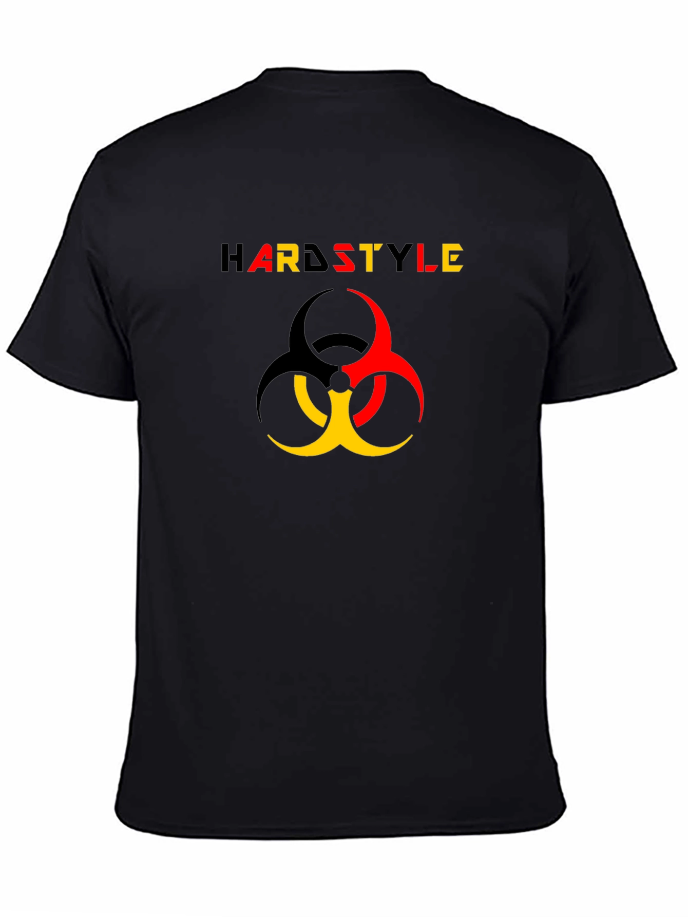 Hardstyle Biohazard Symbol Black T-Shirt