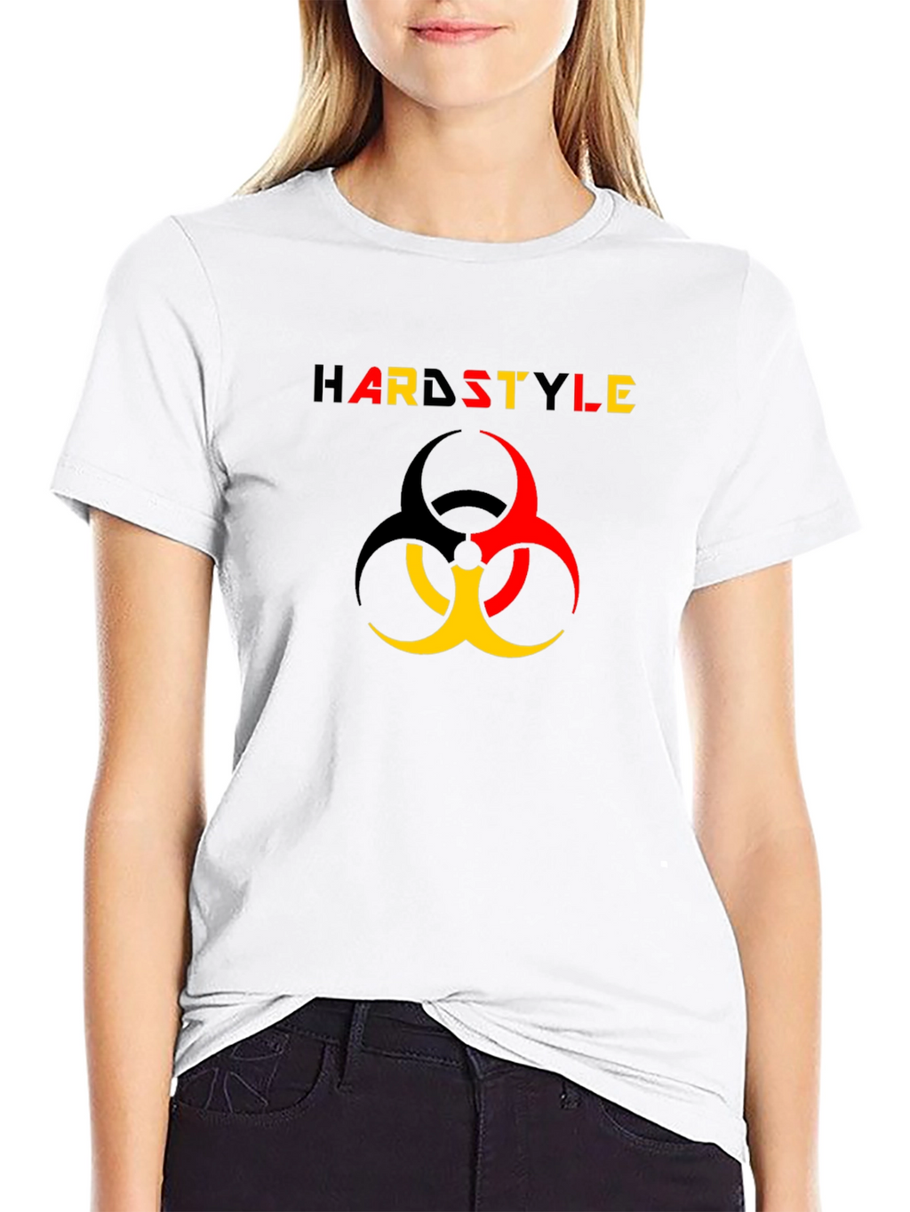 Hardstyle Biohazard Symbol Black T-Shirt