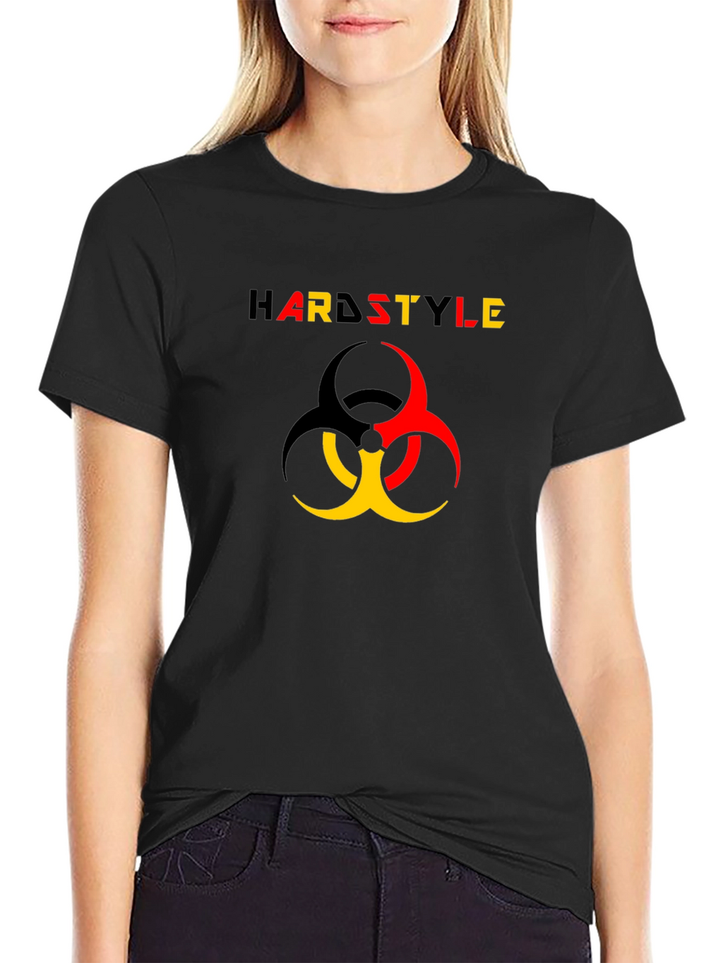 Hardstyle Biohazard Symbol Black T-Shirt