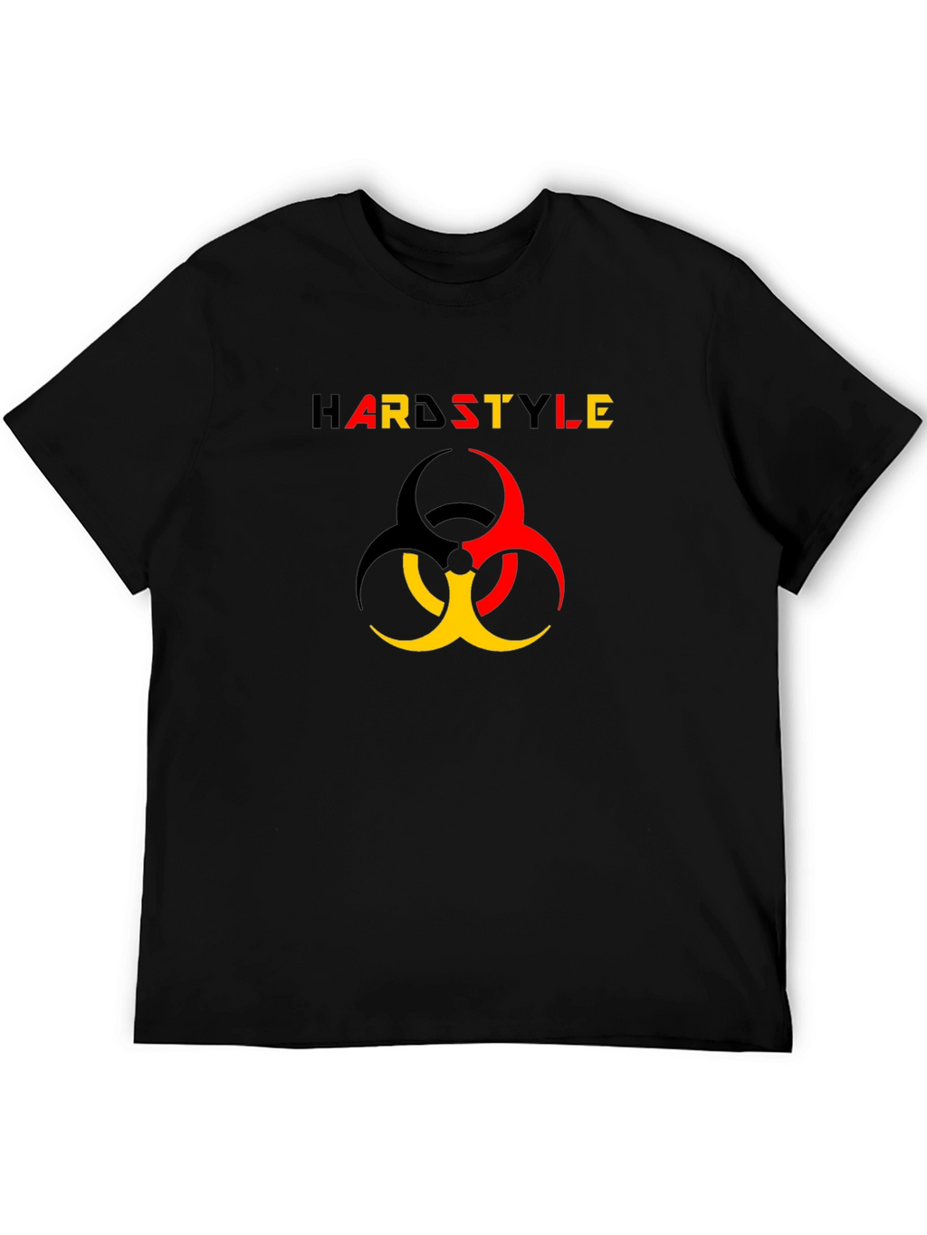 Hardstyle Biohazard Symbol Black T-Shirt