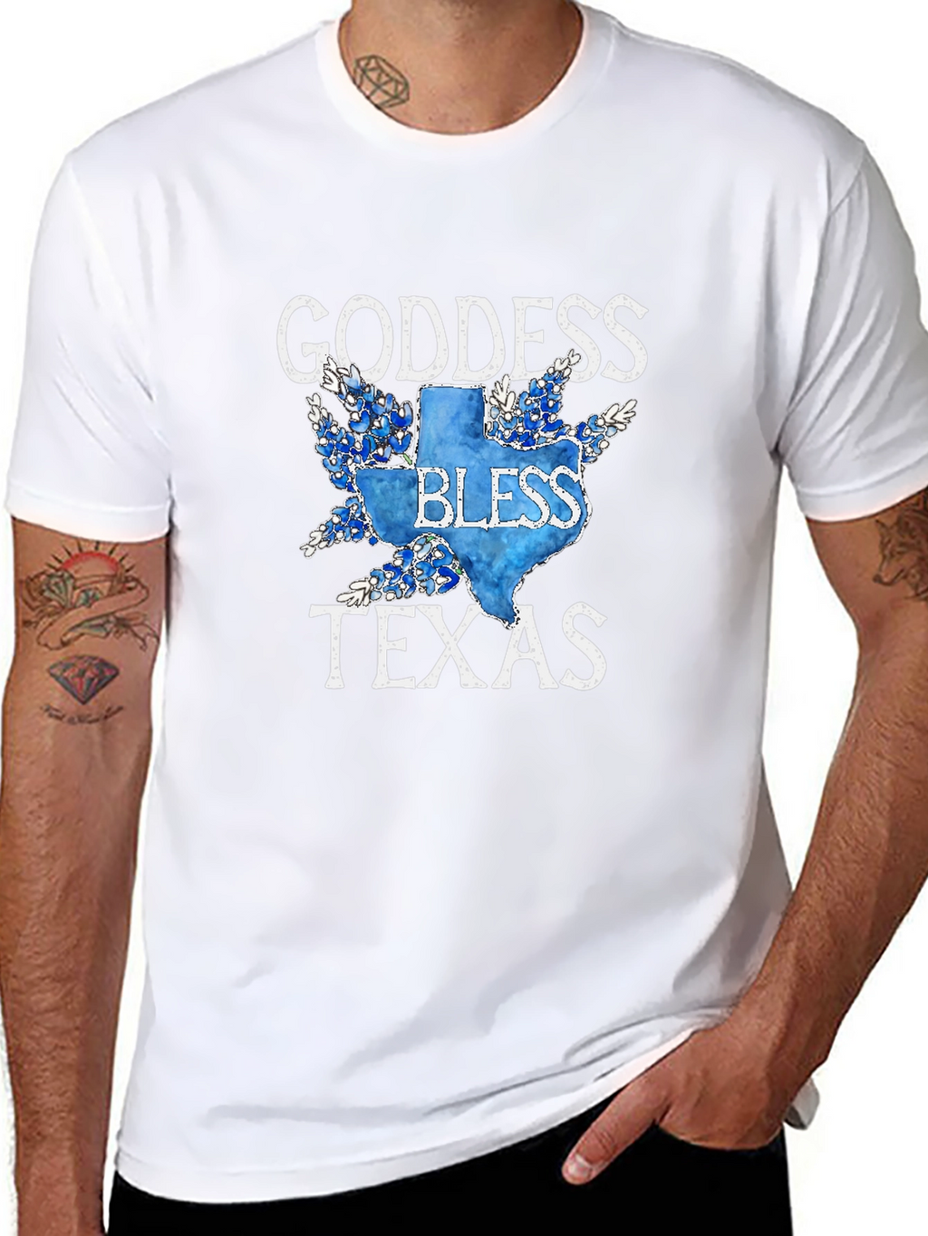 Goddess Bless Texas T-Shirt