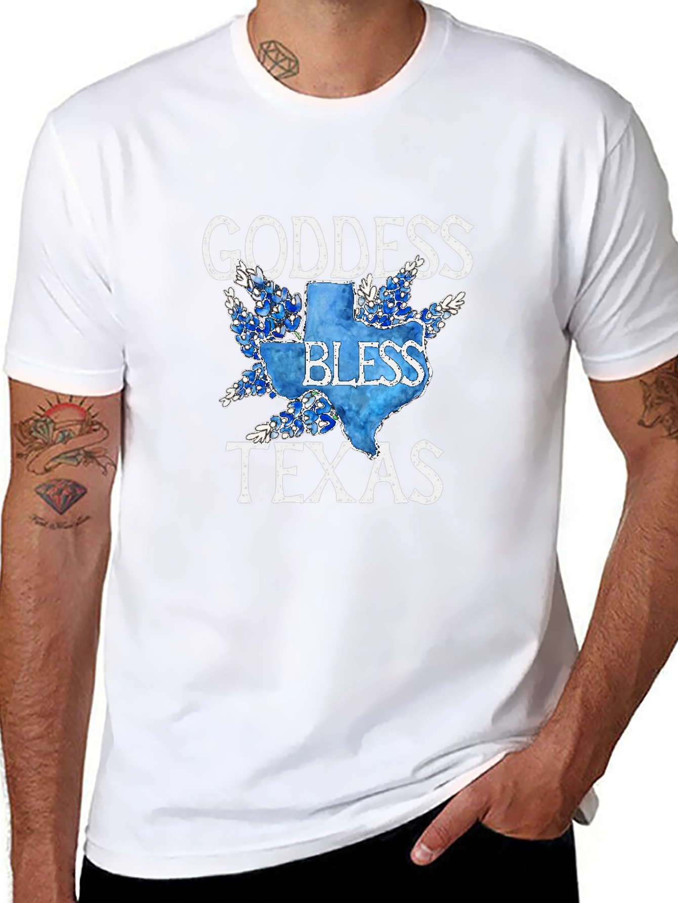 Goddess Bless Texas T-Shirt