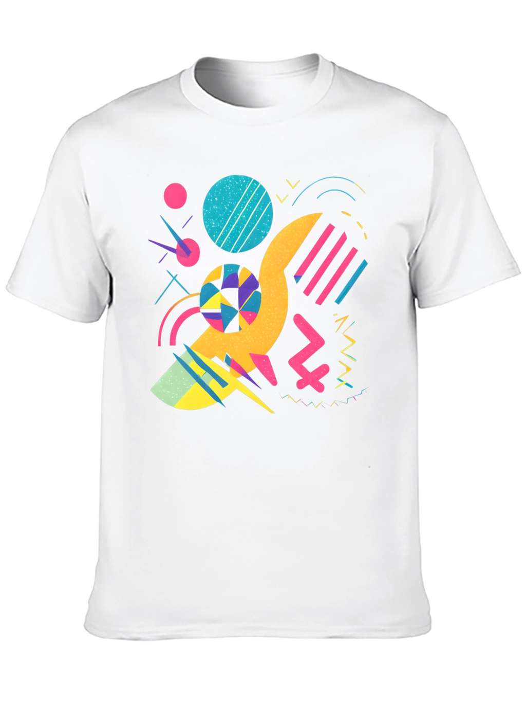 Retro 80s/90s Style Graphic Print Black T-Shirt