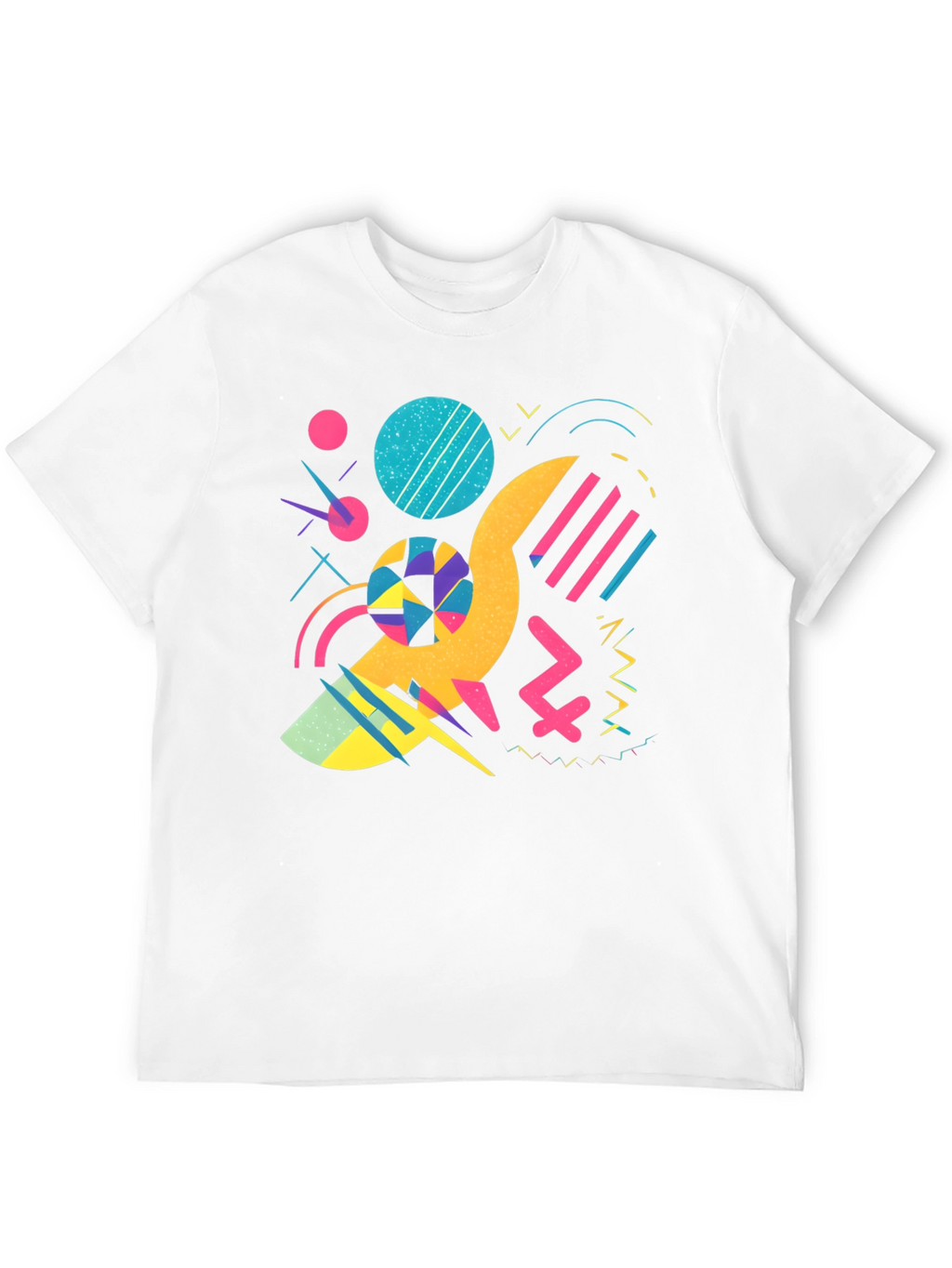 Retro 80s/90s Style Graphic Print Black T-Shirt
