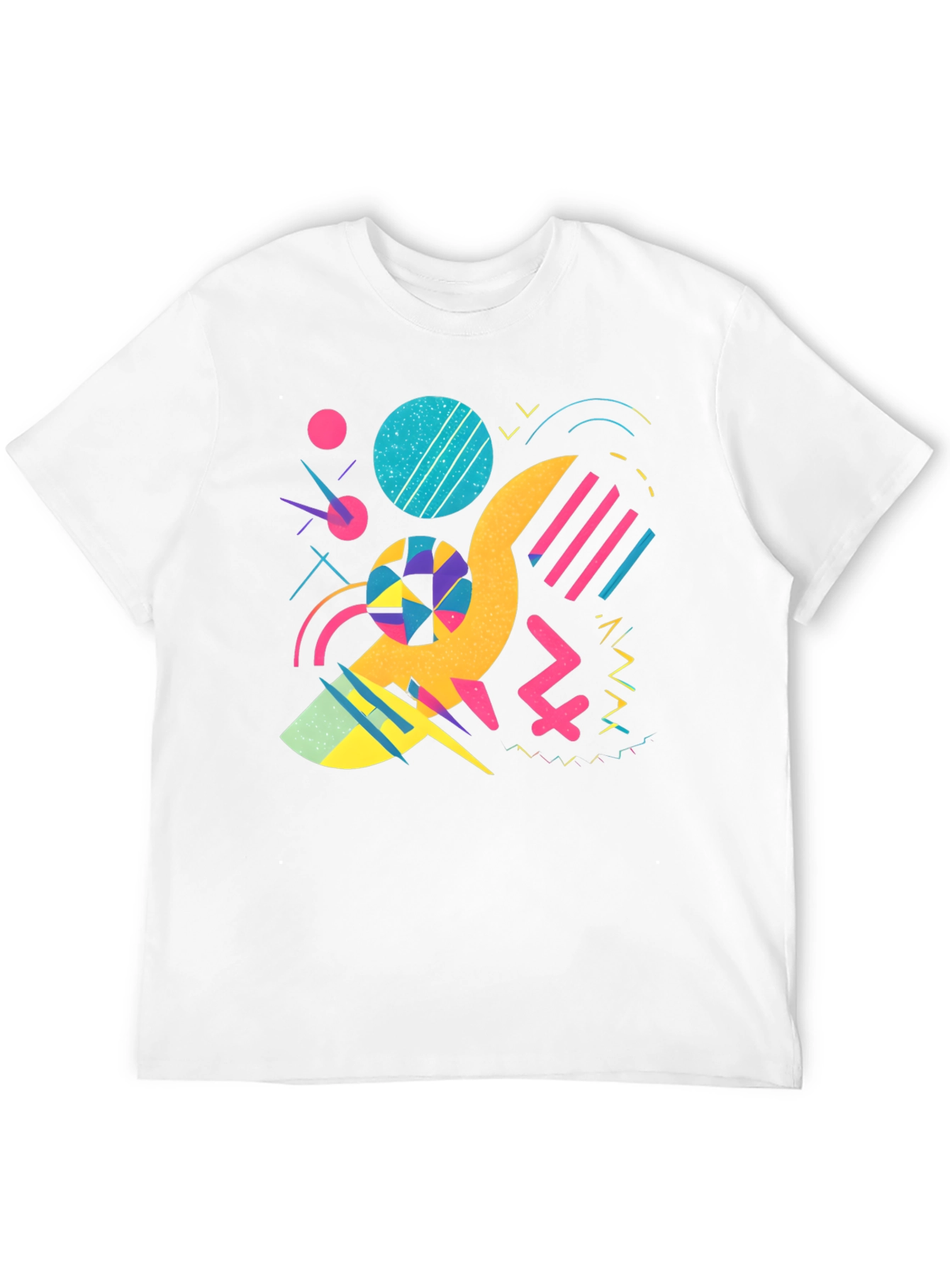 Retro 80s/90s Style Graphic Print Black T-Shirt