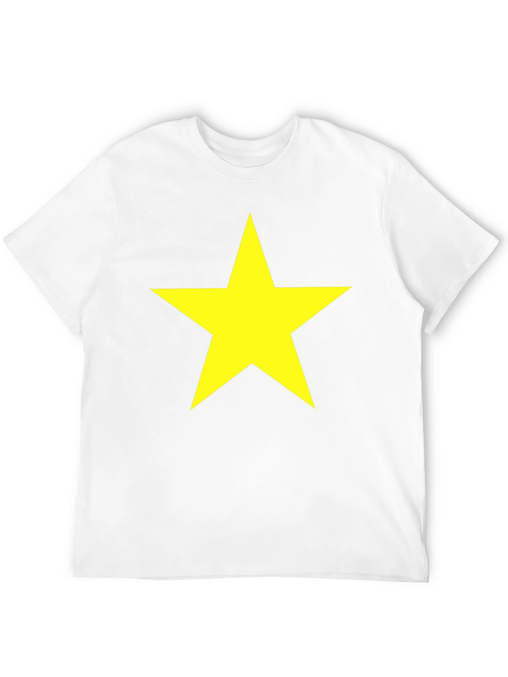 Bold Star Graphic Tee - Classic Crew Neck T-Shirt