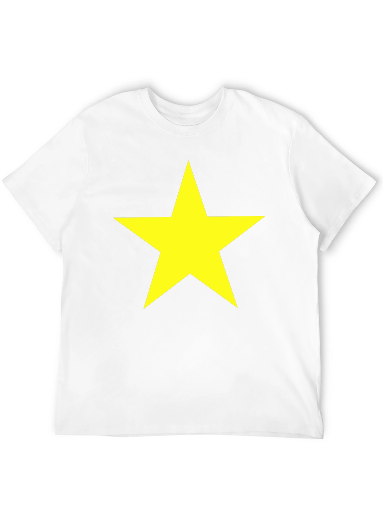 Bold Star Graphic Tee - Classic Crew Neck T-Shirt