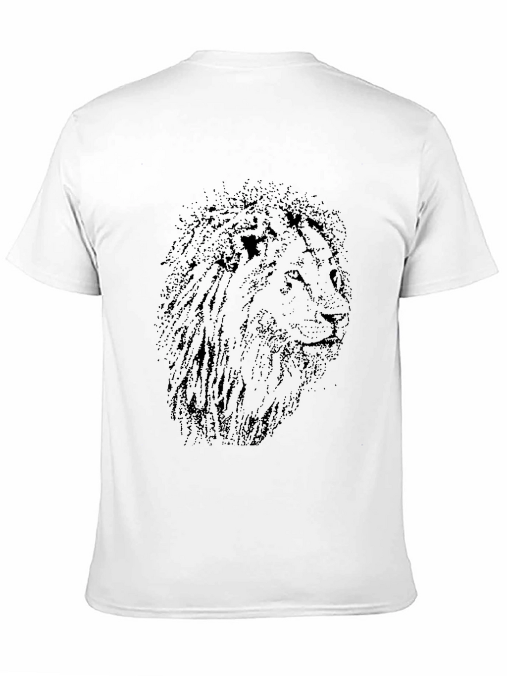 Lion Graphic Black T-Shirt - Mens Casual Tee