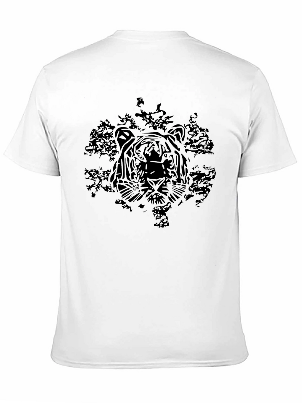 Tiger Graphic Black Tee - Menswear