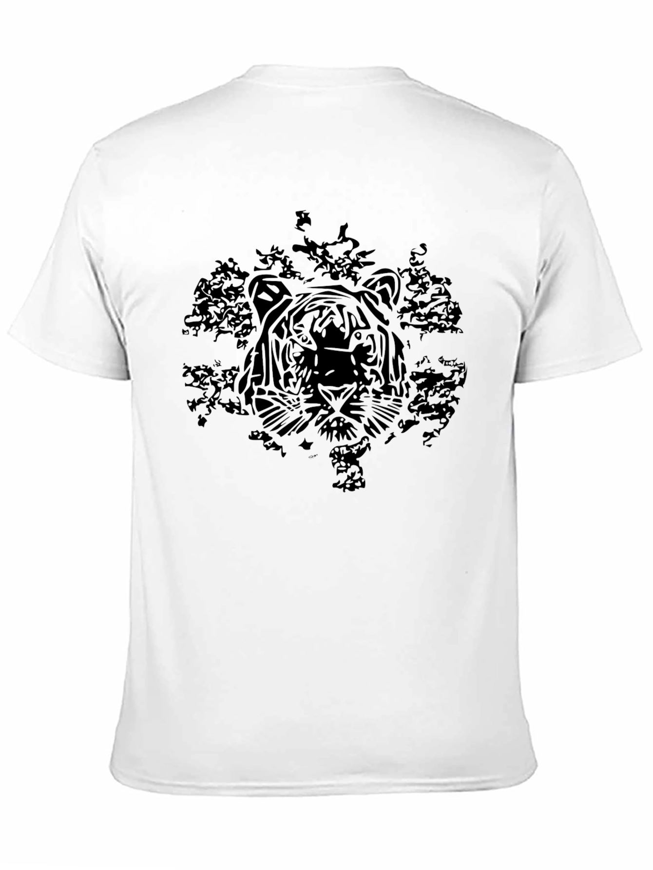 Tiger Graphic Black Tee - Menswear