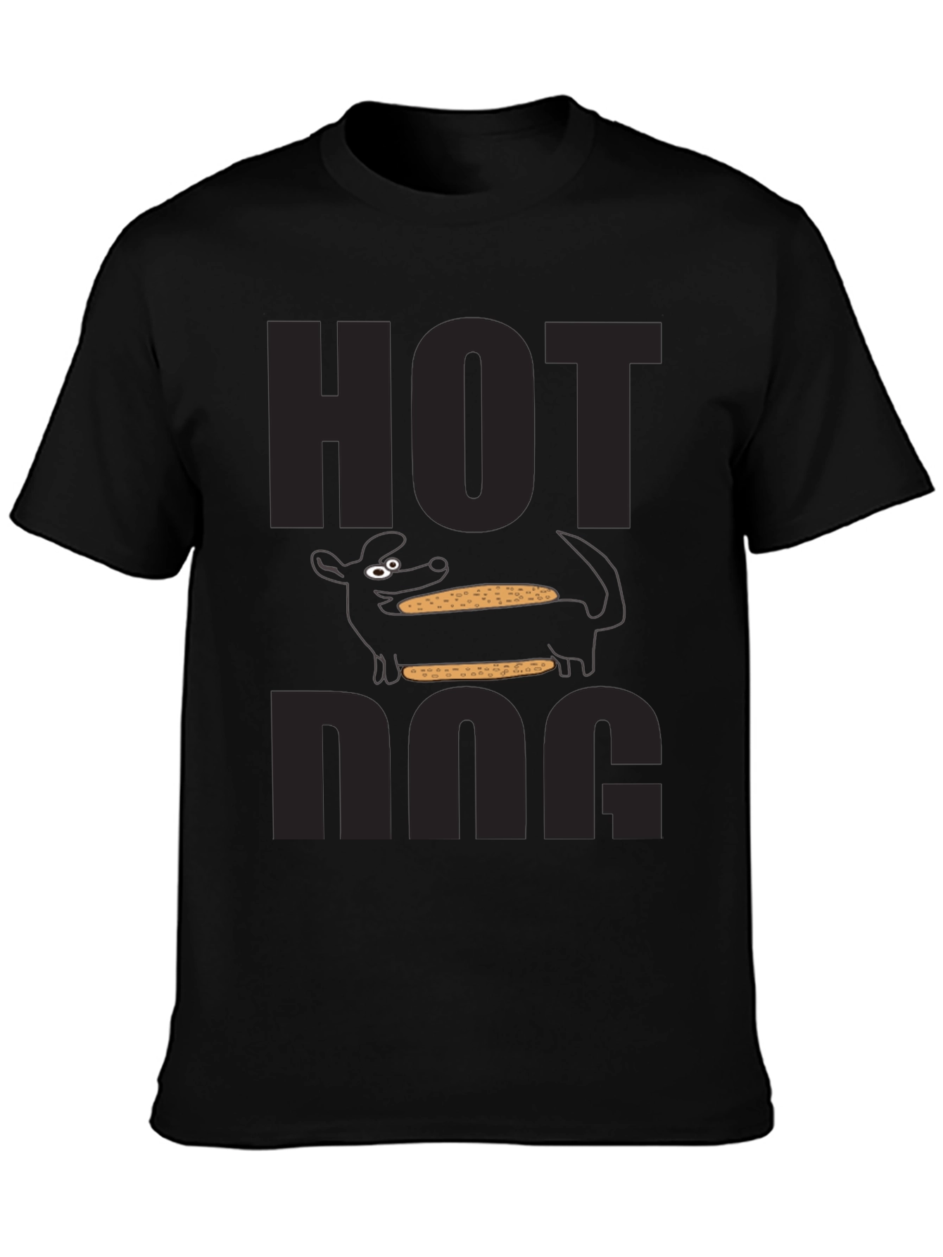 Hot Dog Graphic T-Shirt Novelty Food Tee