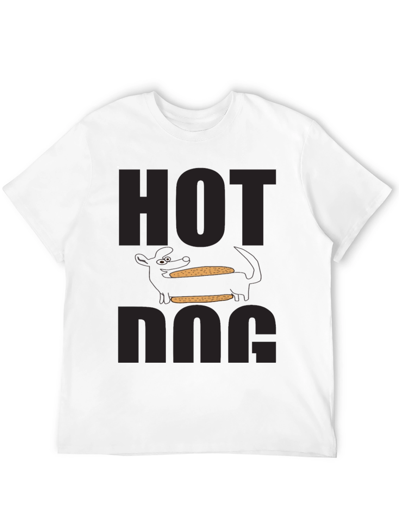 Hot Dog Graphic T-Shirt Novelty Food Tee