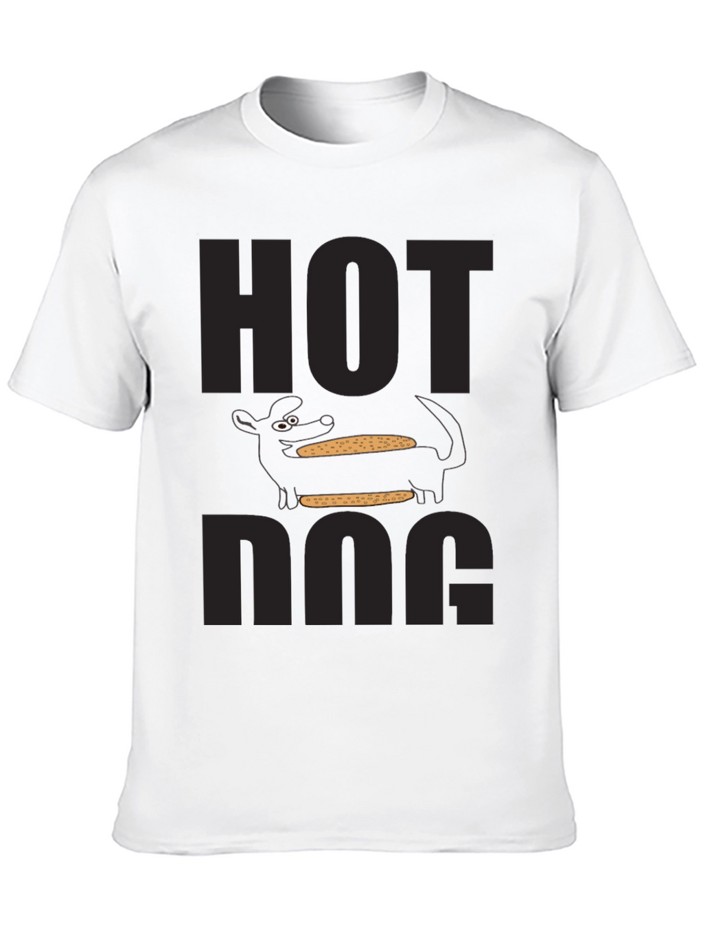 Hot Dog Graphic T-Shirt Novelty Food Tee