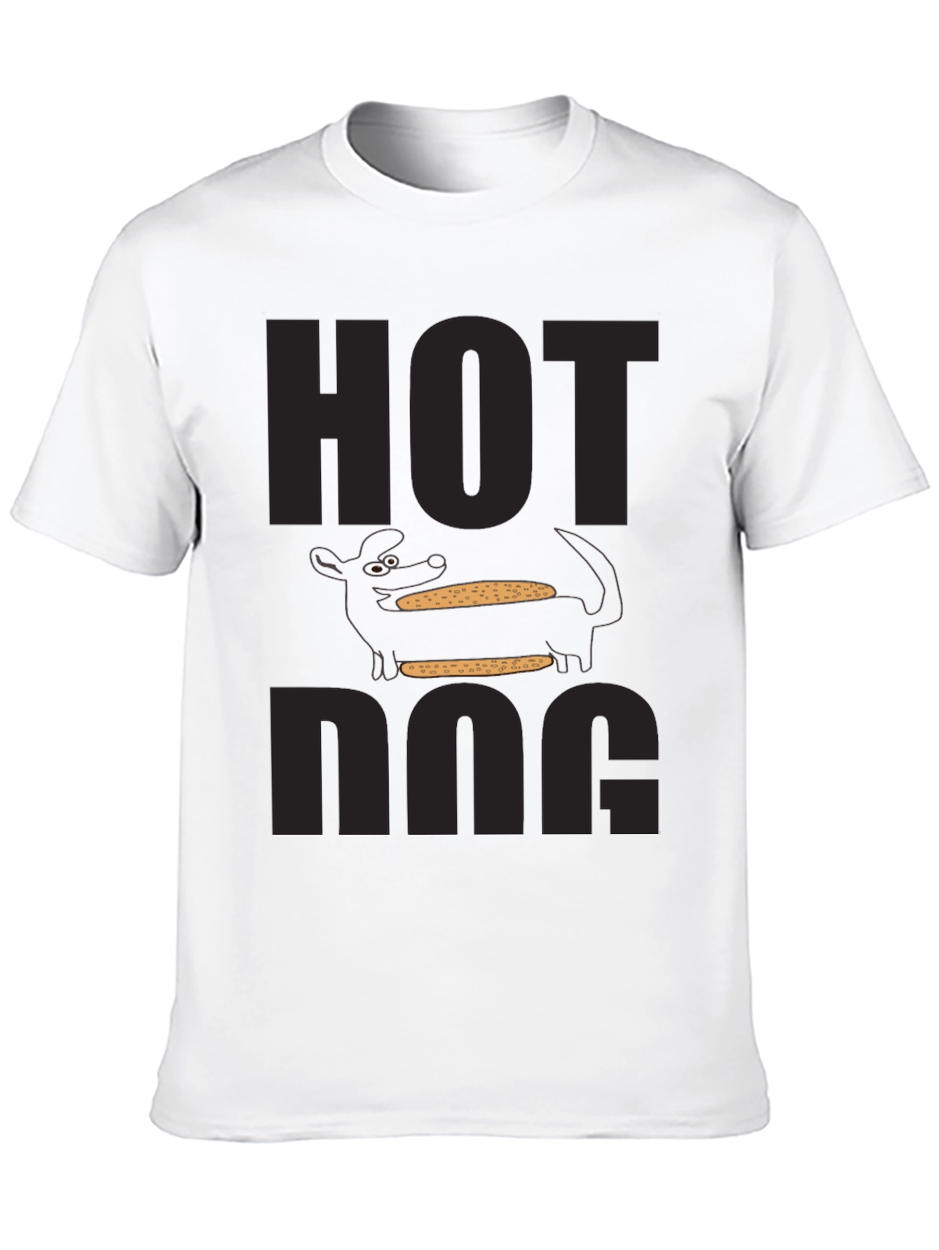 Hot Dog Graphic T-Shirt Novelty Food Tee