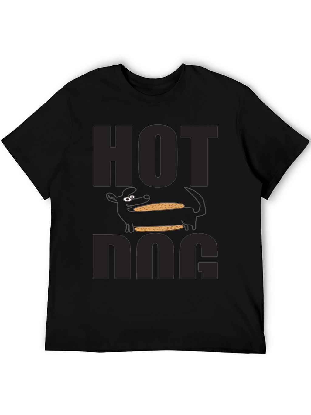 Hot Dog Graphic T-Shirt Novelty Food Tee