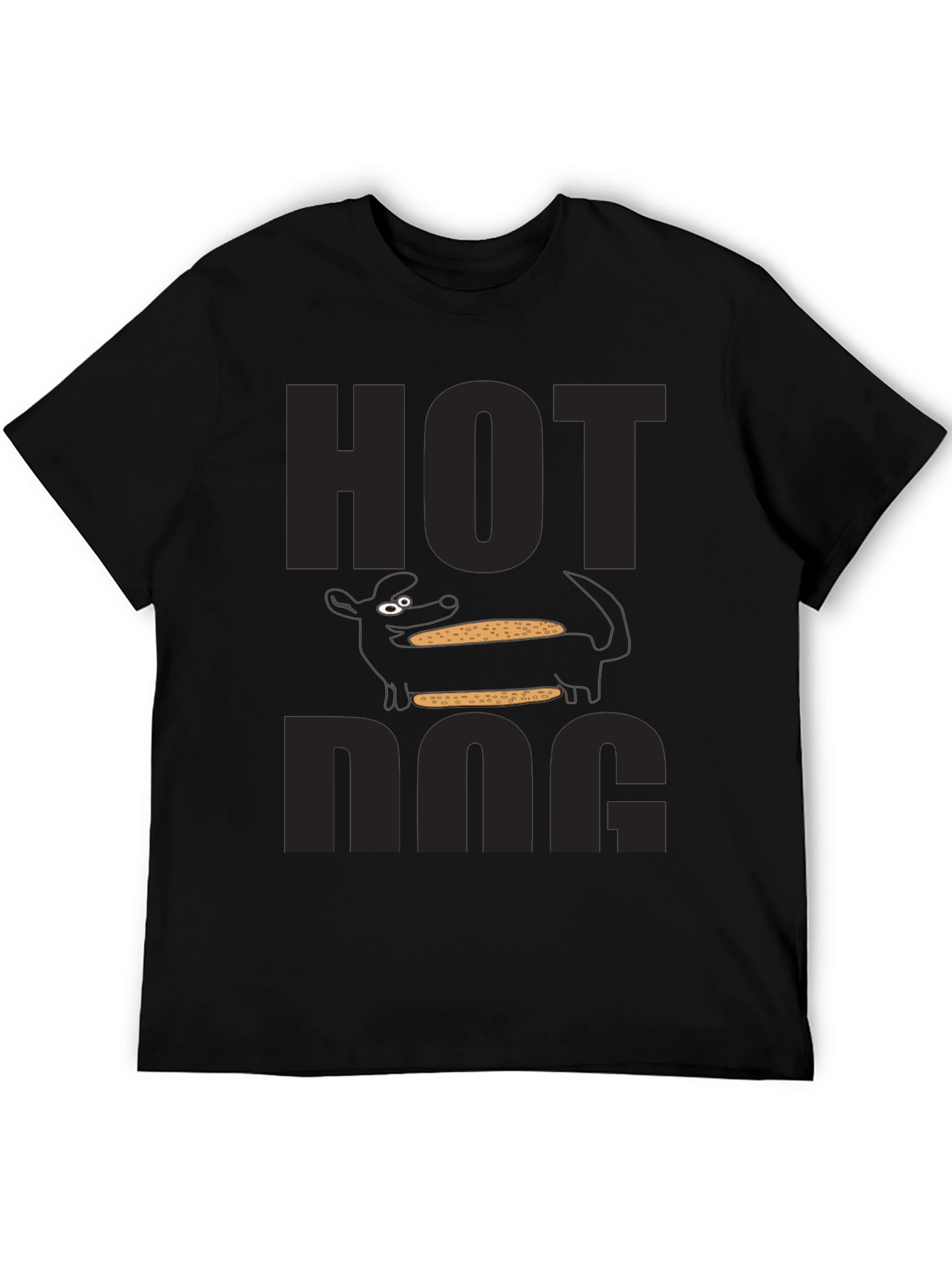 Hot Dog Graphic T-Shirt Novelty Food Tee