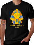 Sphinx Closed Eyes Graphic Tee - Unisex