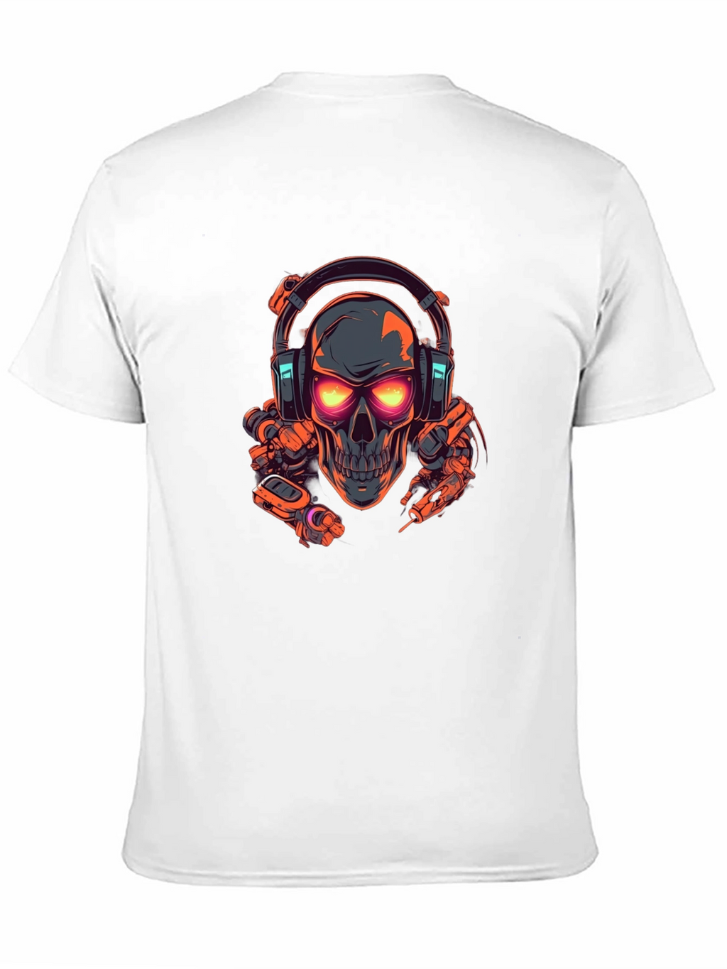 Skull Headphone Graphic T-Shirt