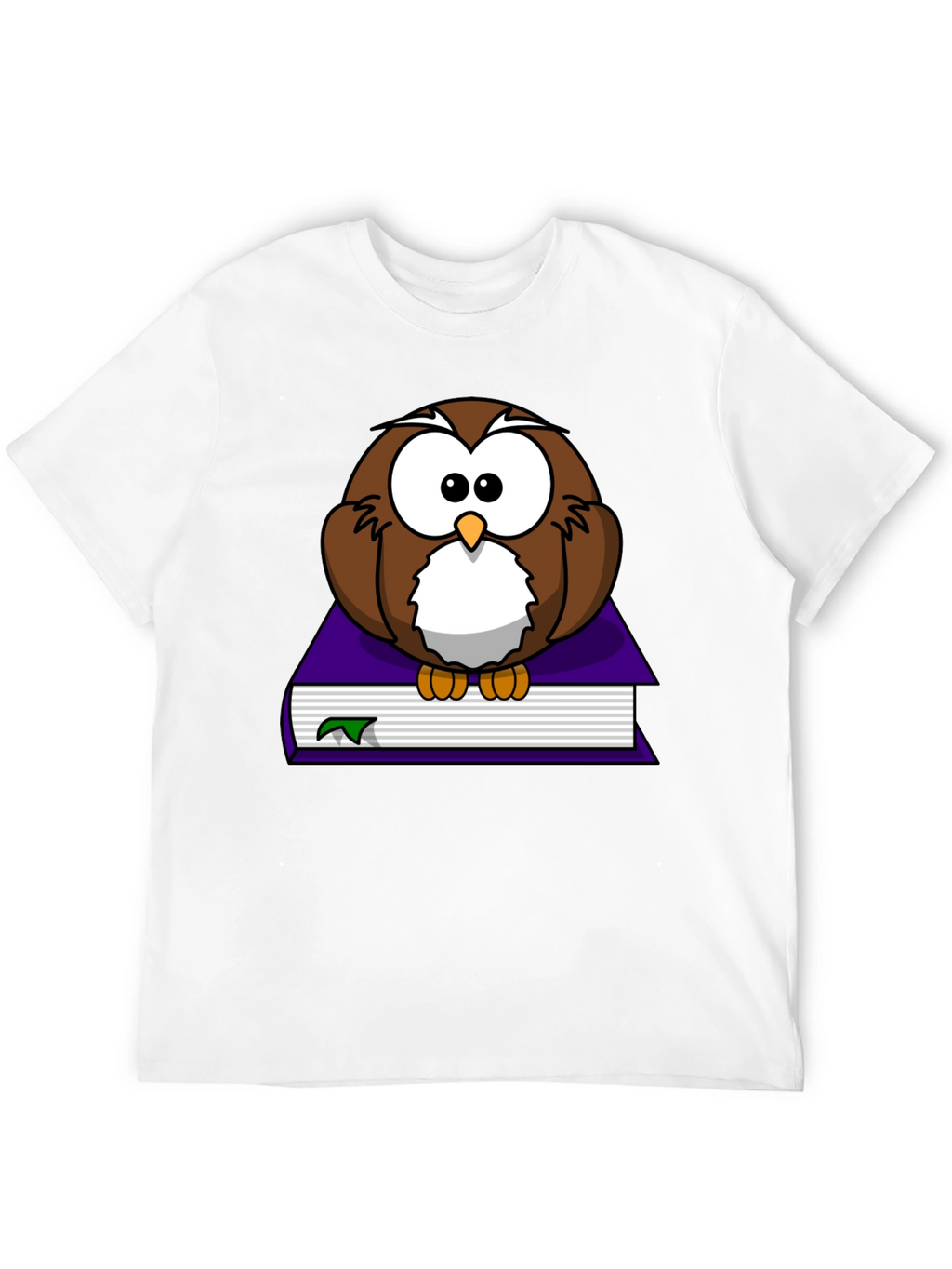 Owl on Book Graphic Tee - Black T-Shirt