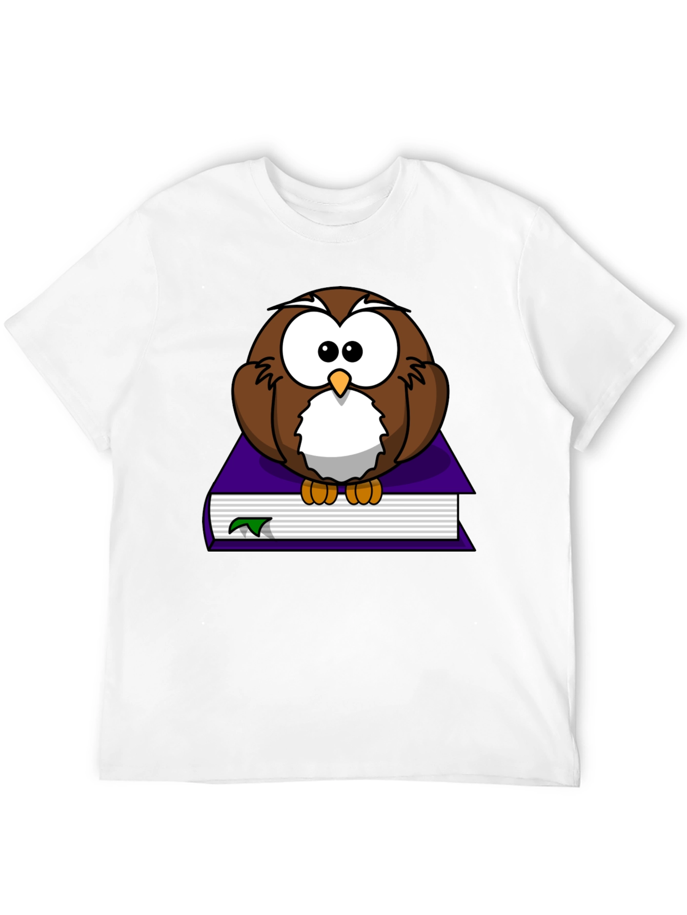 Owl on Book Graphic Tee - Black T-Shirt