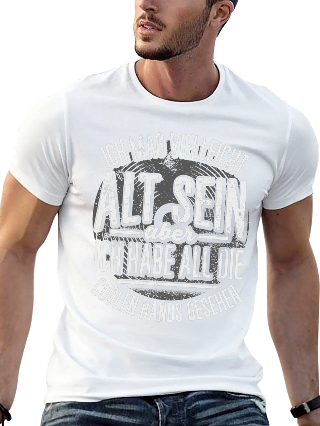 Cool Bands Seen Black Graphic Tee