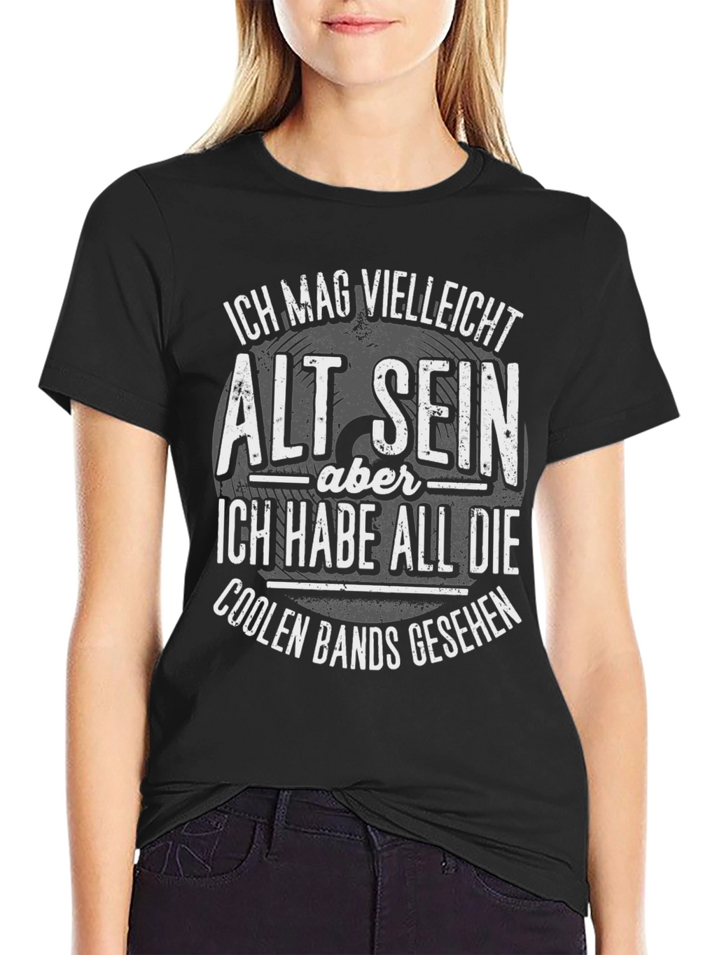 Cool Bands Seen Black Graphic Tee