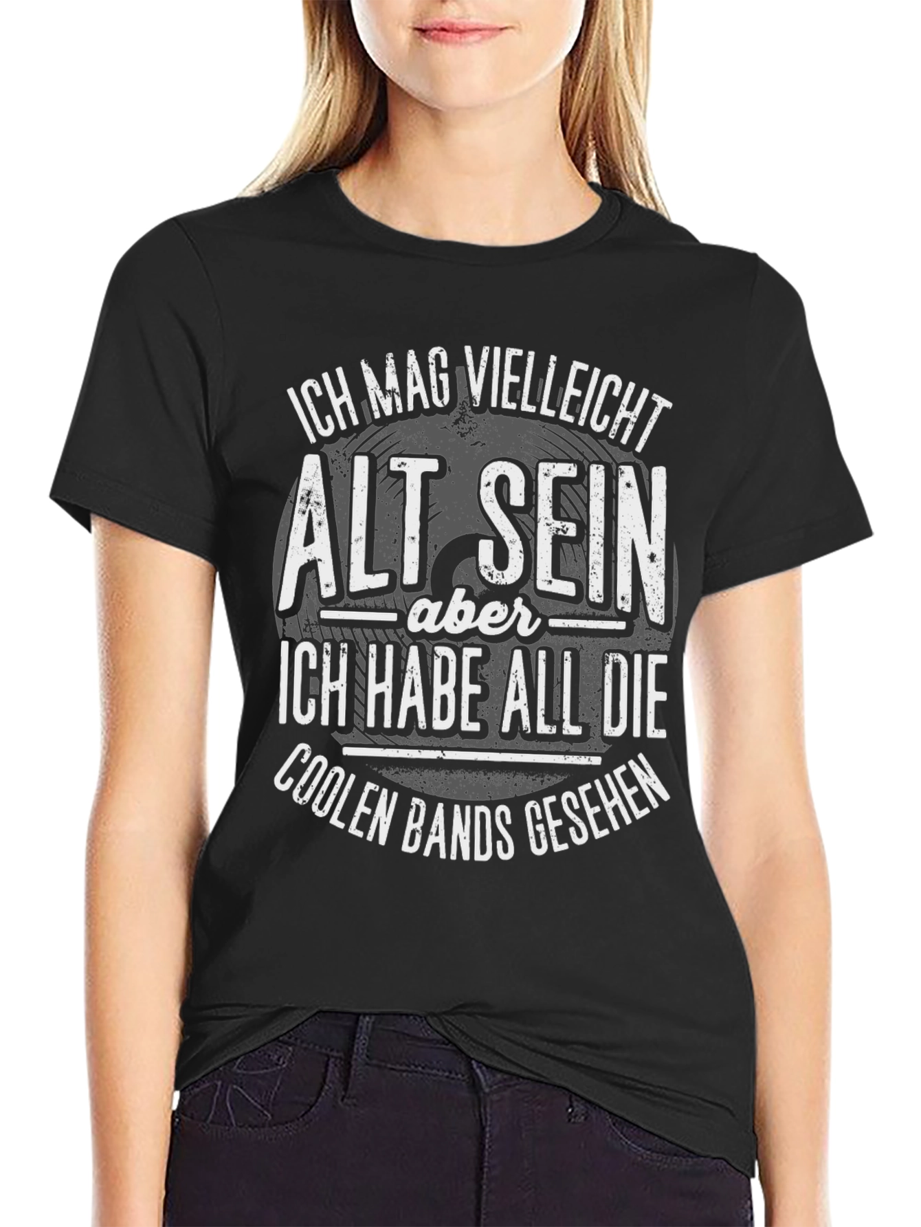 Cool Bands Seen Black Graphic Tee