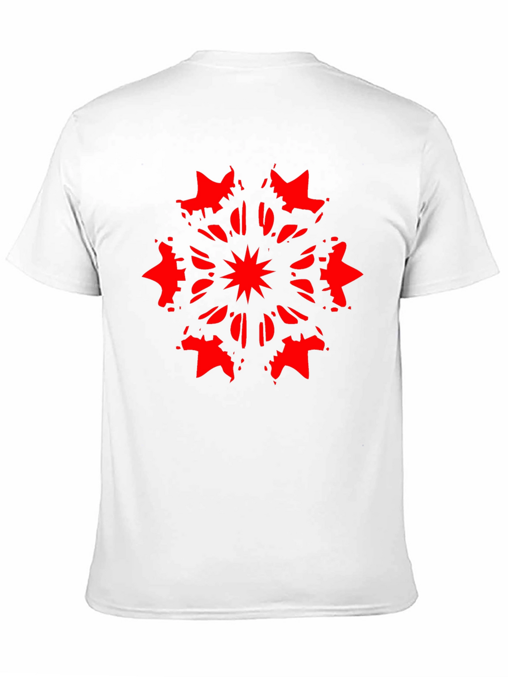 Abstract Starburst Graphic Black T-Shirt