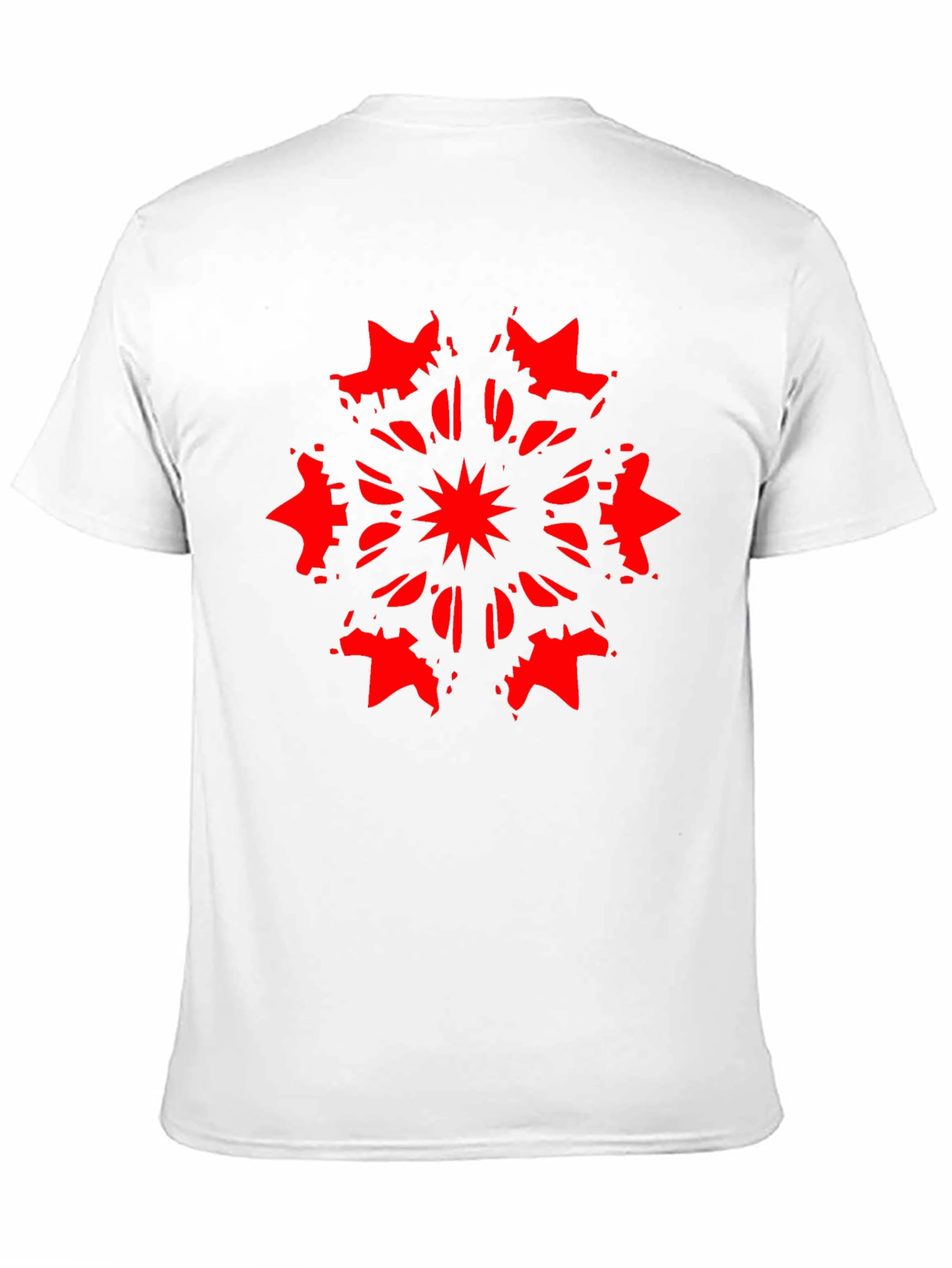 Abstract Starburst Graphic Black T-Shirt
