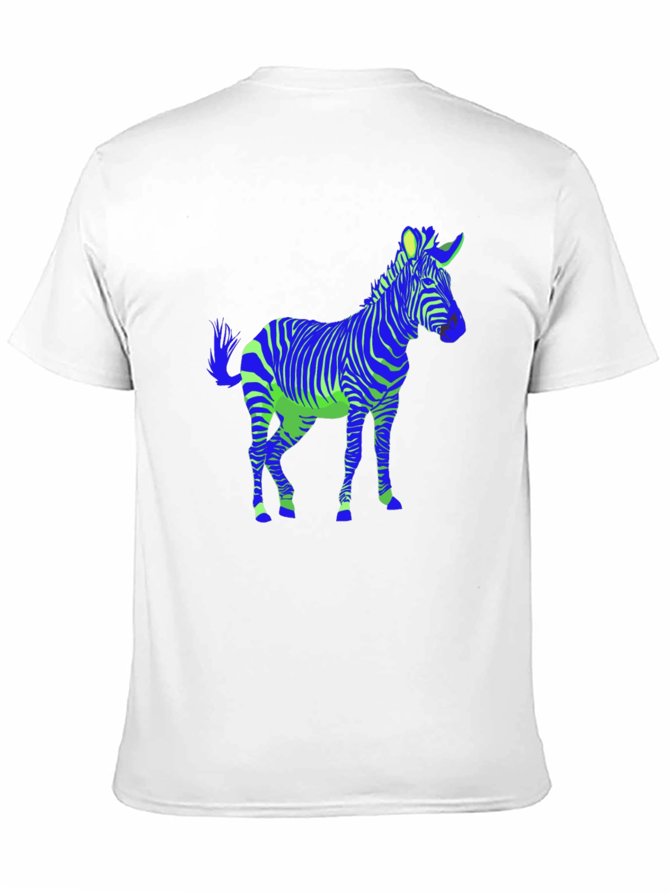 Zebra Print Graphic Tee - Mens Black T-Shirt