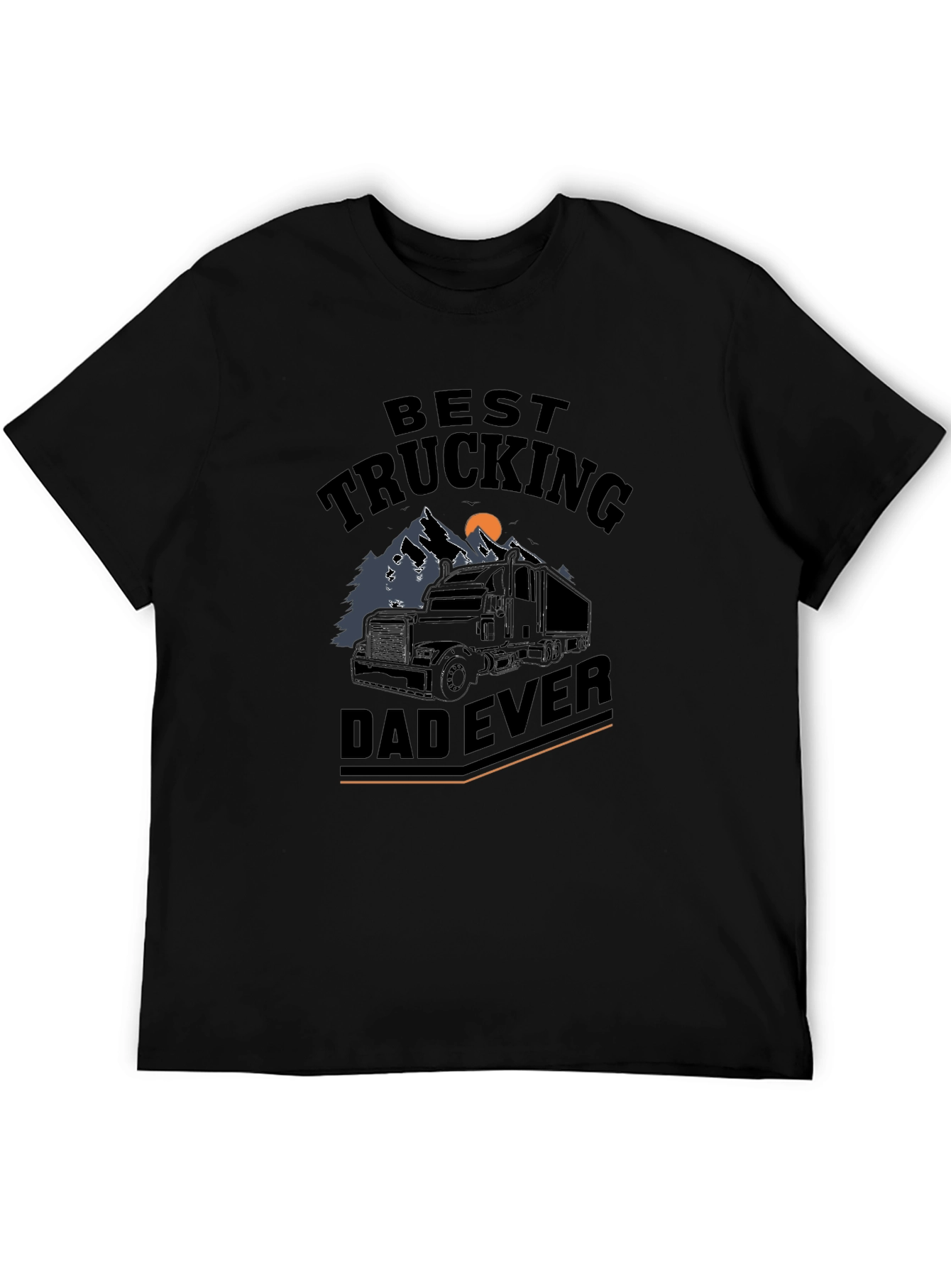 Best Trucking Dad Ever Graphic T-Shirt