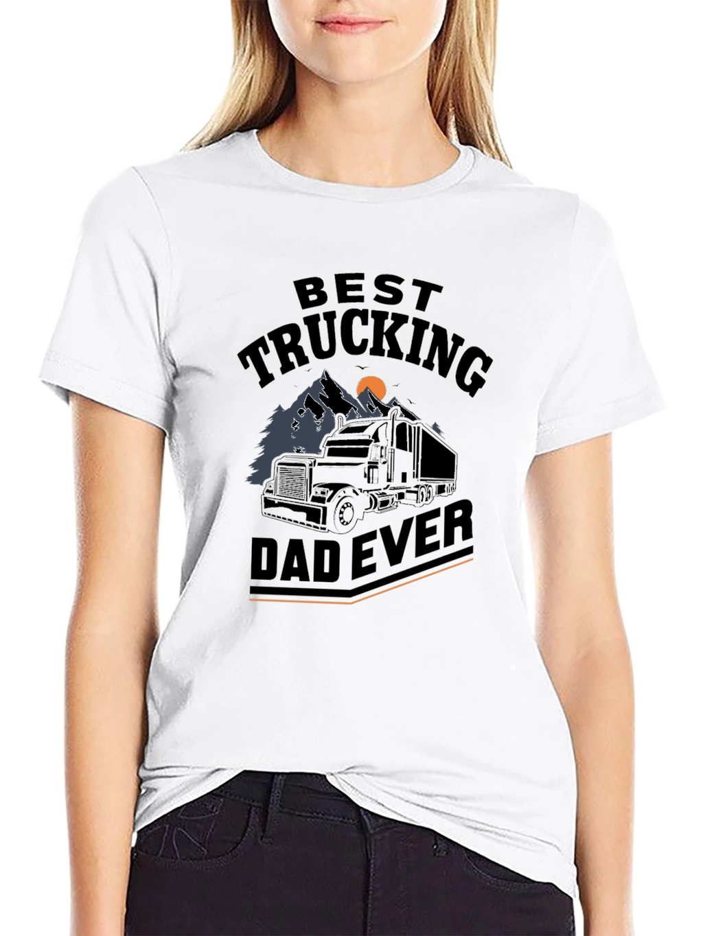 Best Trucking Dad Ever Graphic T-Shirt