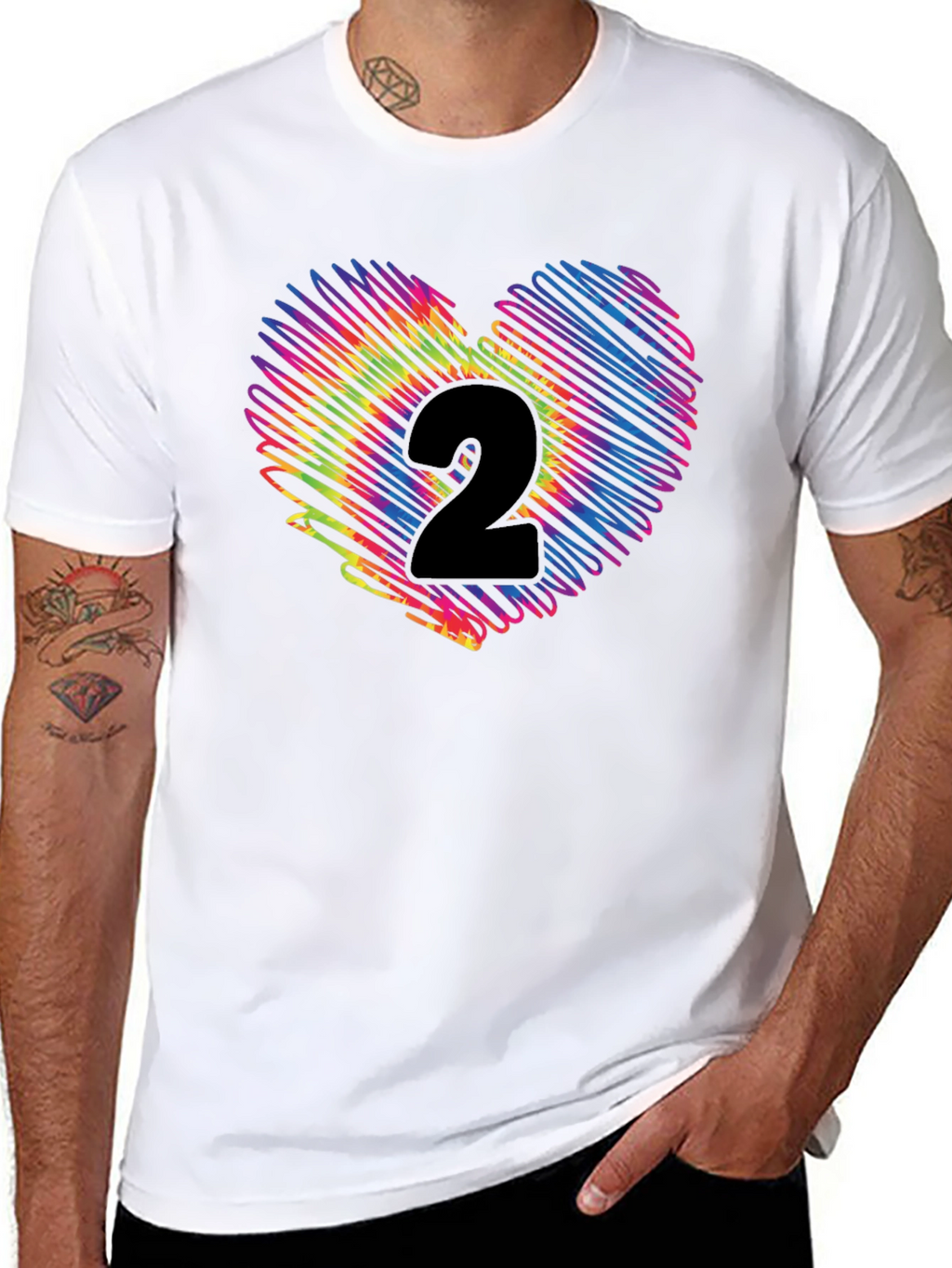 Heart Number 2 Graphic T-Shirt