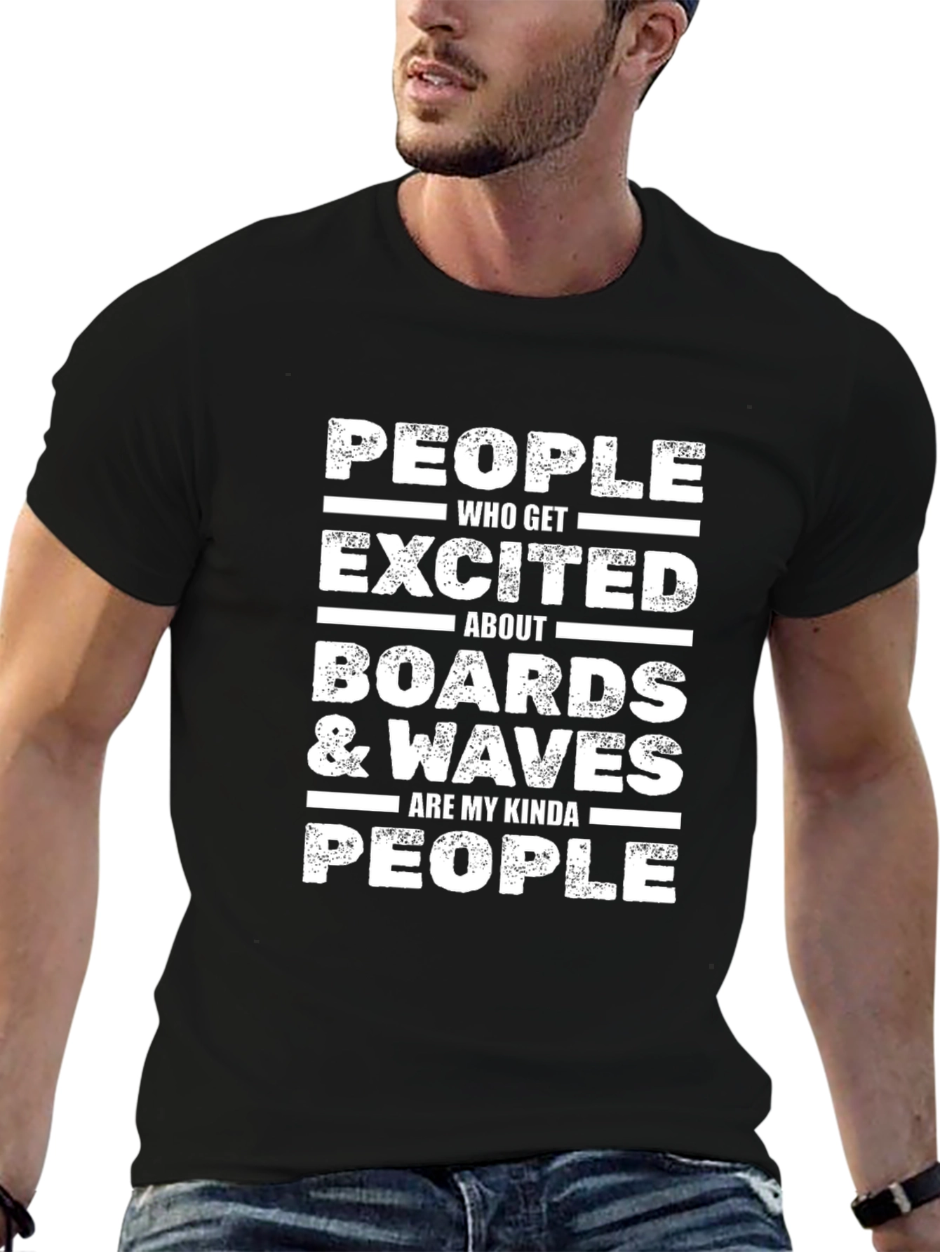 Boards & Waves People Graphic Tee - Black