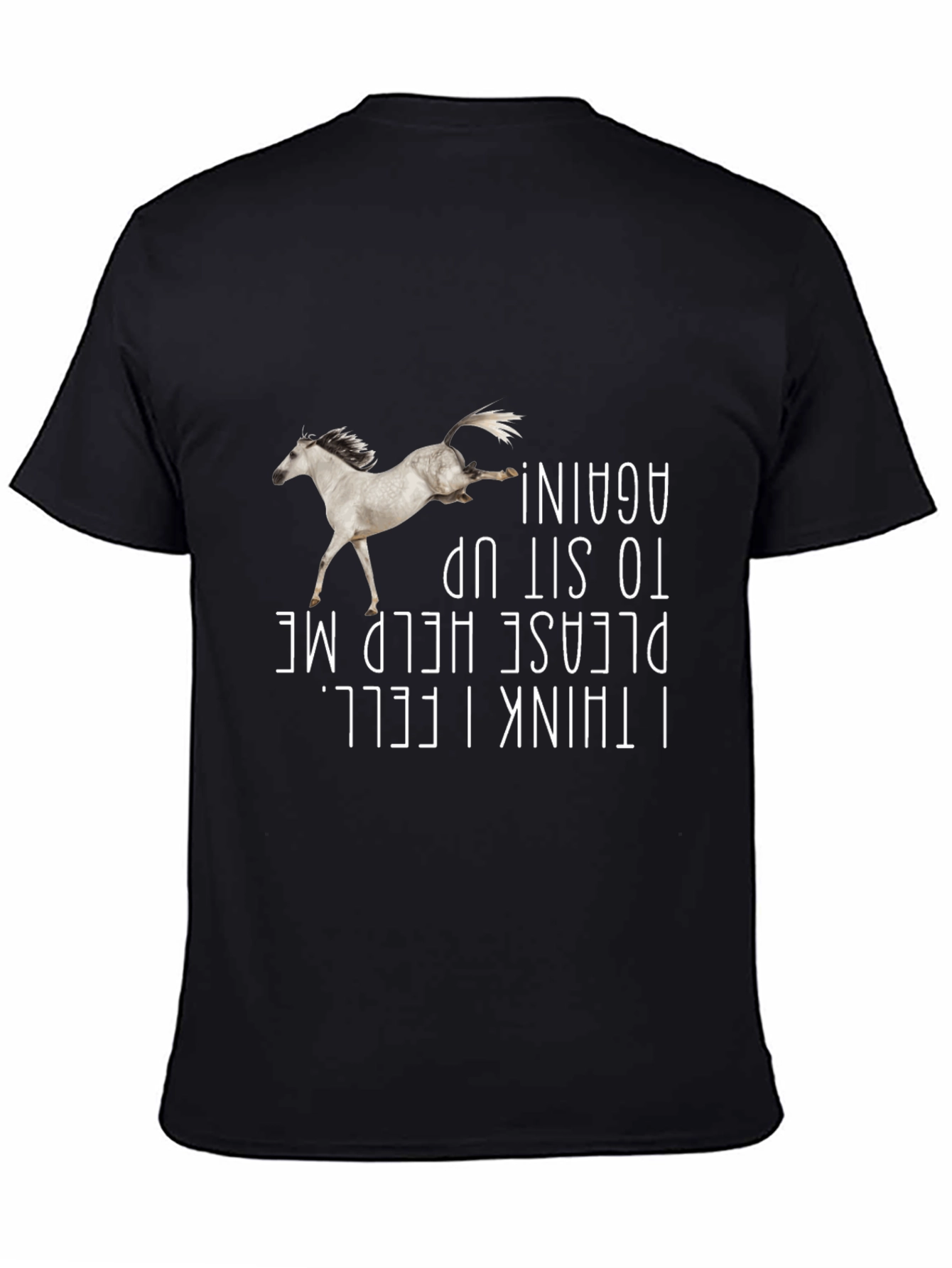 Funny Horse Falling Graphic Tee