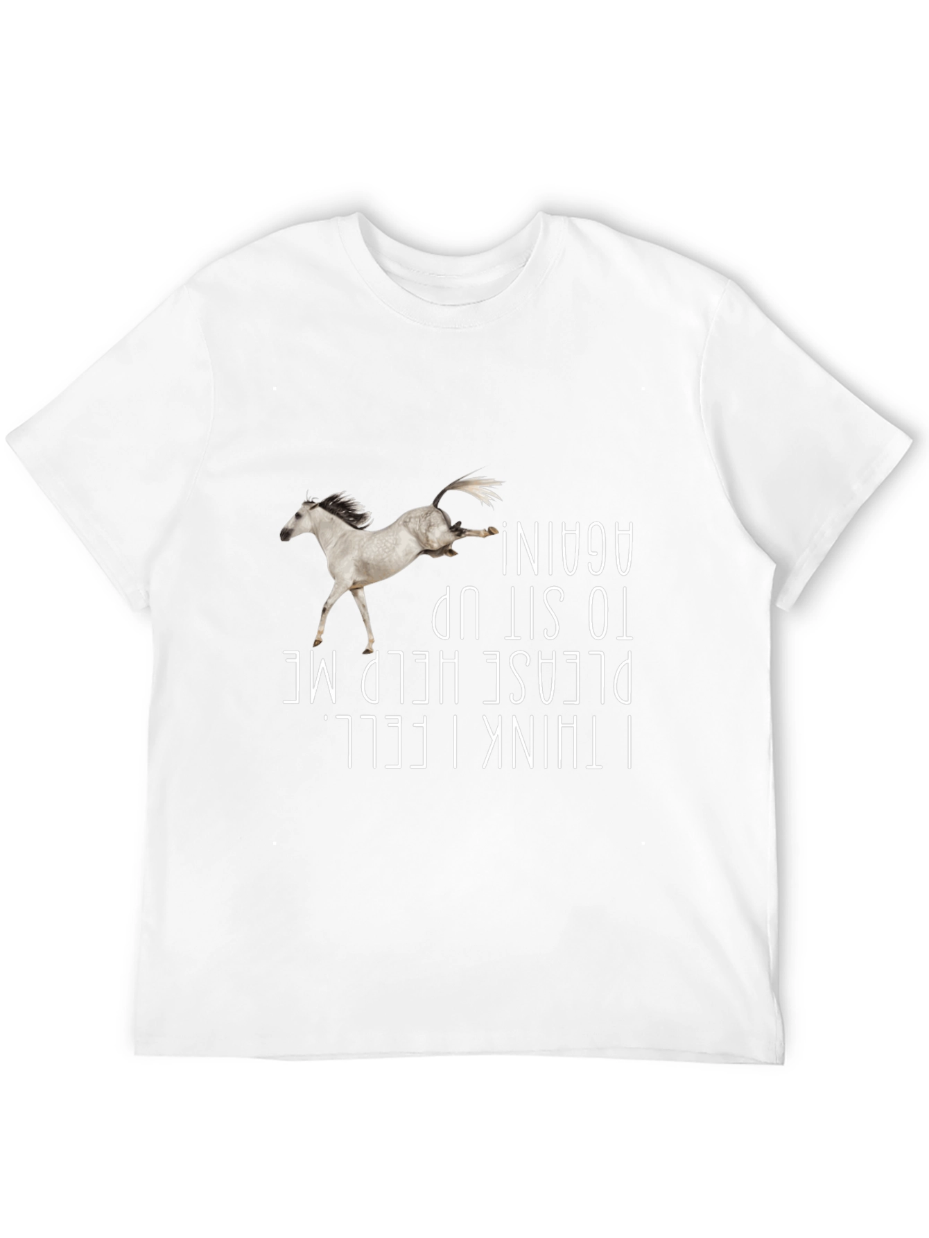 Funny Horse Falling Graphic Tee