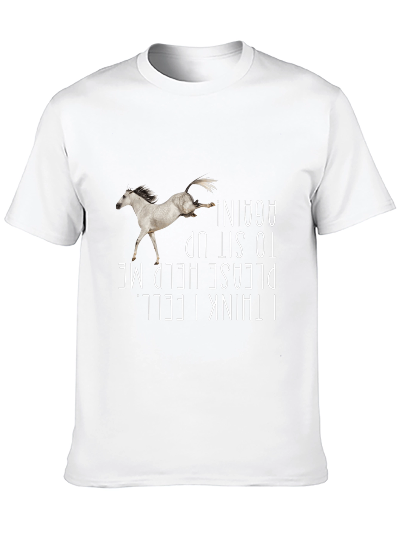 Funny Horse Falling Graphic Tee