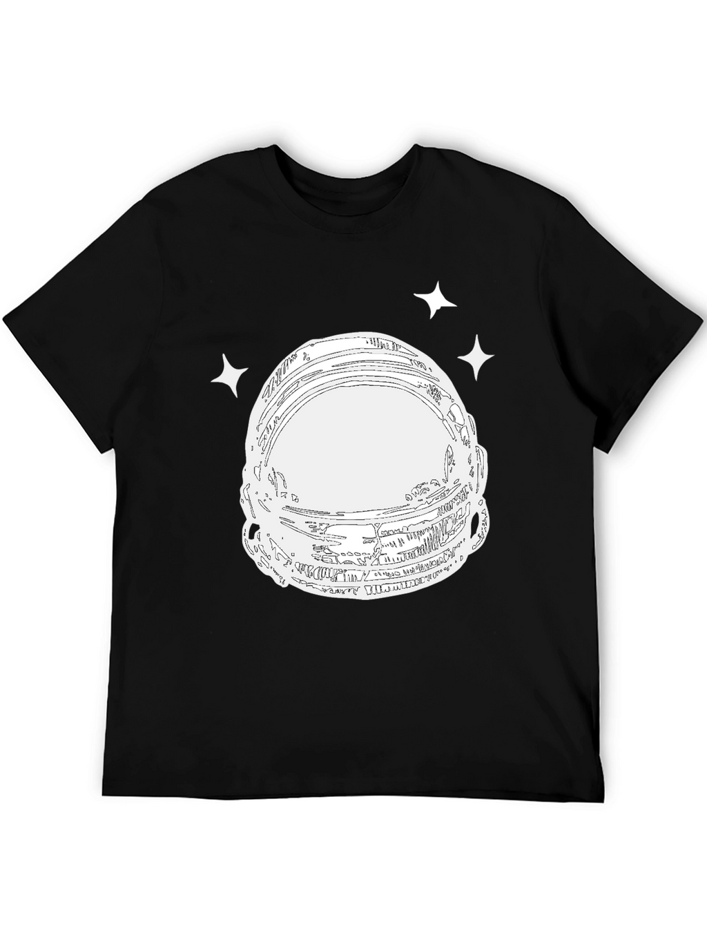 Astronaut Helmet Graphic Tee - Space Explorer T-Shirt
